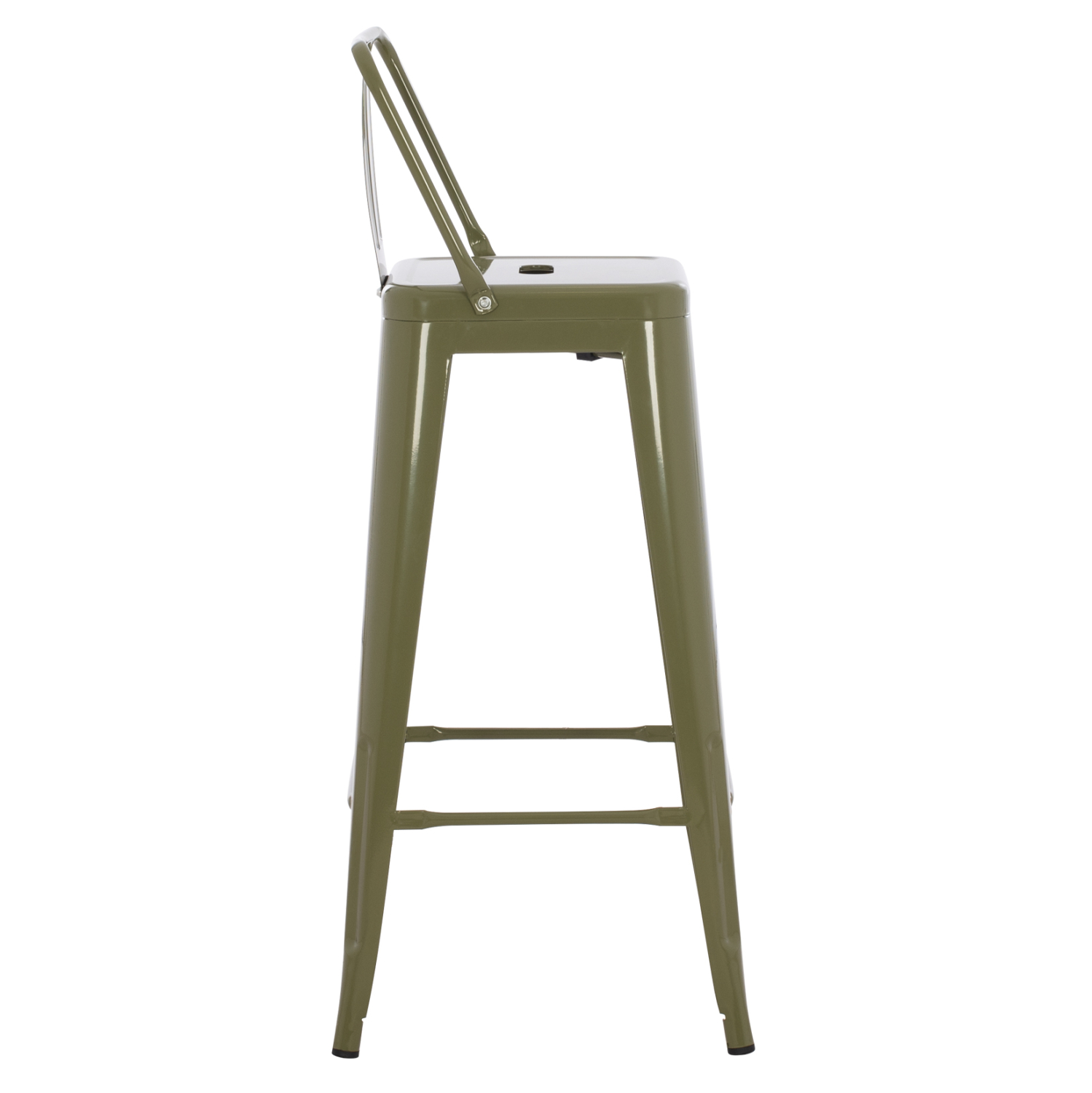 ΣΚΑΜΠΟ BAR ME ΠΛΑΤΗ ΜΕΤΑΛΛΙΚΟ MELITA-PRO HM8643.43 DARK OLIVE GREEN 42x42x100Υεκ. 4