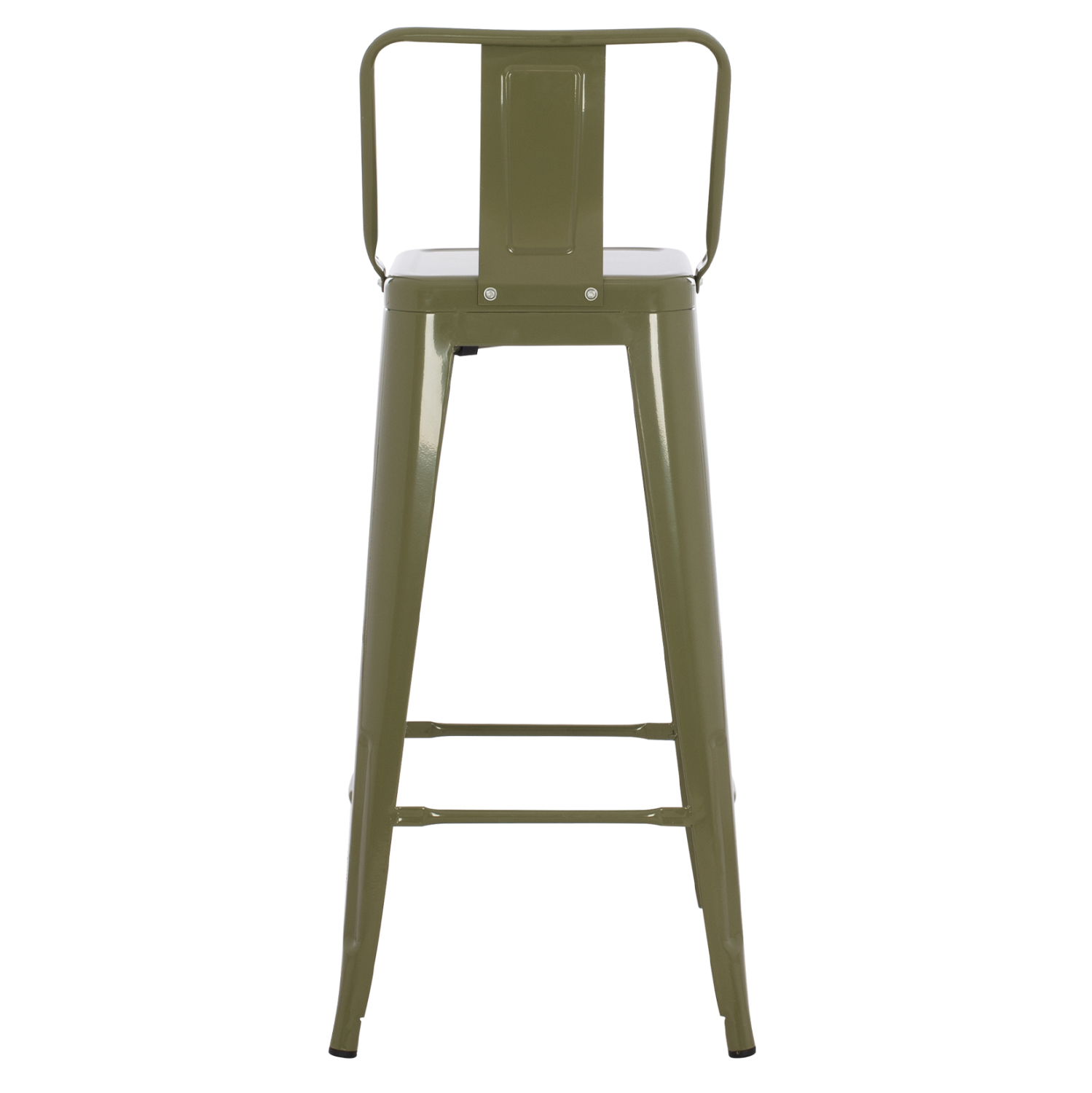 ΣΚΑΜΠΟ BAR ME ΠΛΑΤΗ ΜΕΤΑΛΛΙΚΟ MELITA-PRO HM8643.43 DARK OLIVE GREEN 42x42x100Υεκ. 6