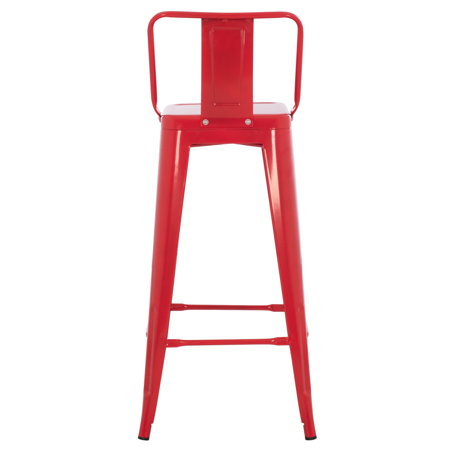 ΣΚΑΜΠΟ BAR ME ΠΛΑΤΗ ΜΕΤΑΛΛΙΚΟ MELITA-PRO HM8643.44 ΚΟΚΚΙΝΟ 42x42x100Υεκ. 6