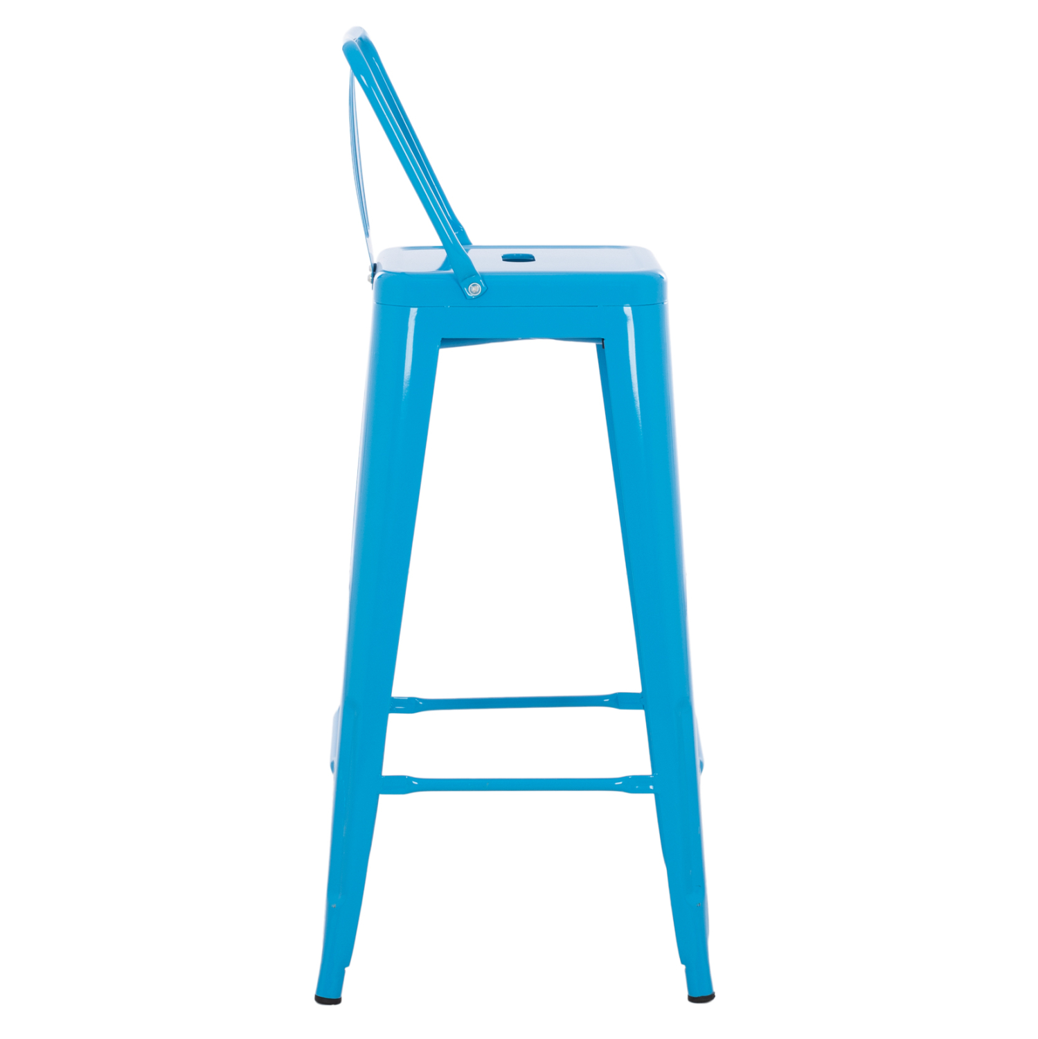 ΣΚΑΜΠΟ BAR-PRO ME ΠΛΑΤΗ ΜΕΤΑΛΛΙΚΟ MELITA HM8643.48 ΜΠΛΕ 42x42x100Υεκ. 4