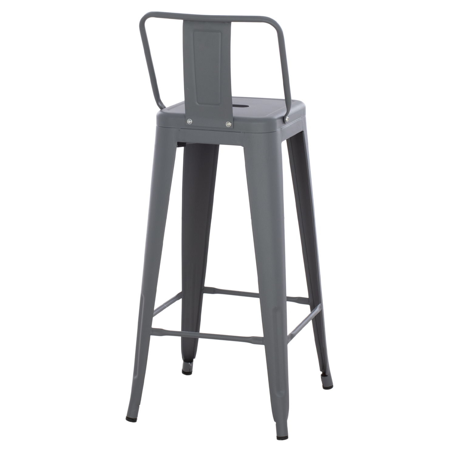 ΣΚΑΜΠΟ BAR ME ΠΛΑΤΗ ΜΕΤΑΛΛΙΚΟ MELITA-PRO HM8643.50 ΓΚΡΙ 42x42x100Υεκ. 5