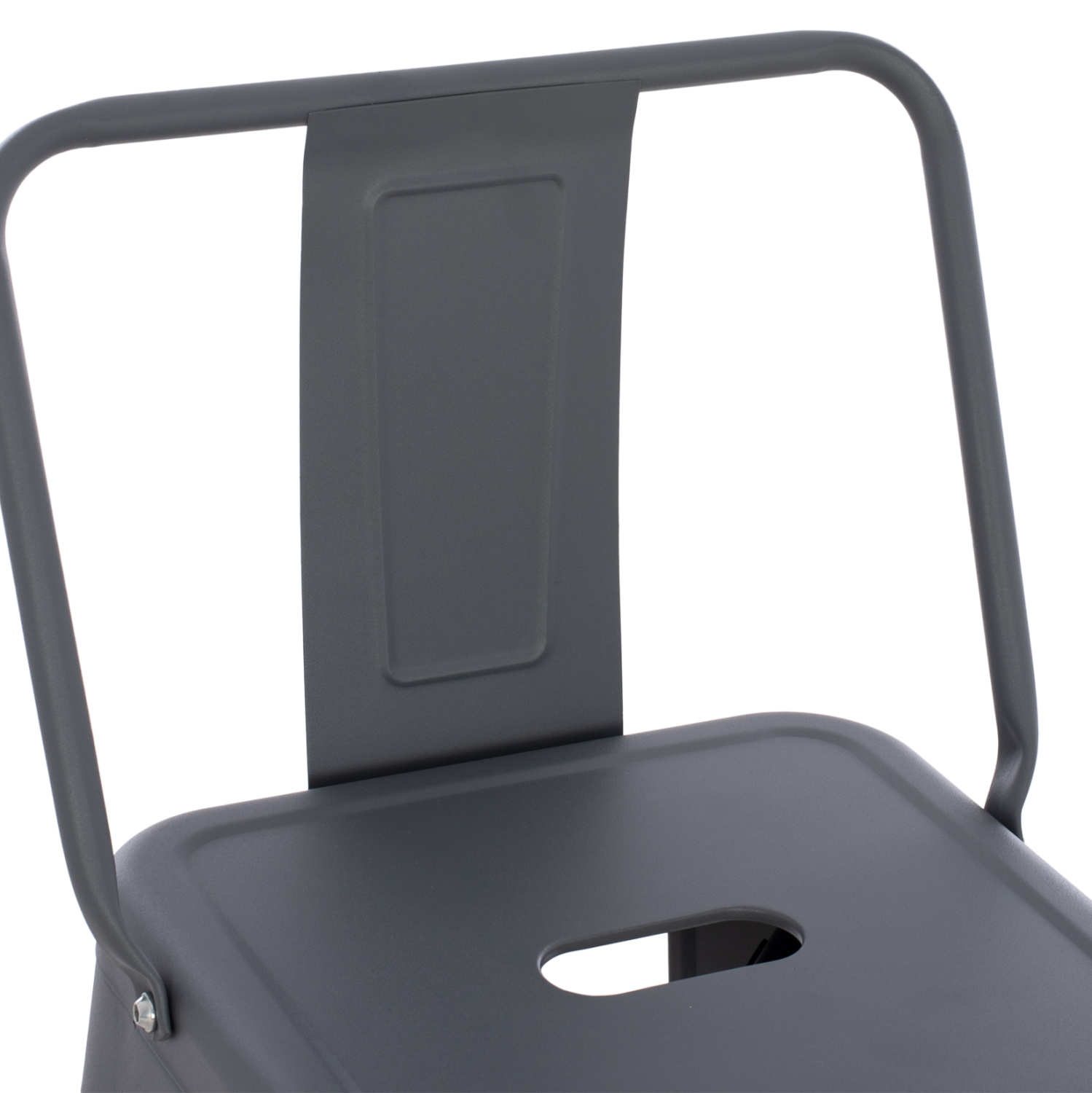 ΣΚΑΜΠΟ BAR ME ΠΛΑΤΗ ΜΕΤΑΛΛΙΚΟ MELITA-PRO HM8643.50 ΓΚΡΙ 42x42x100Υεκ. 7