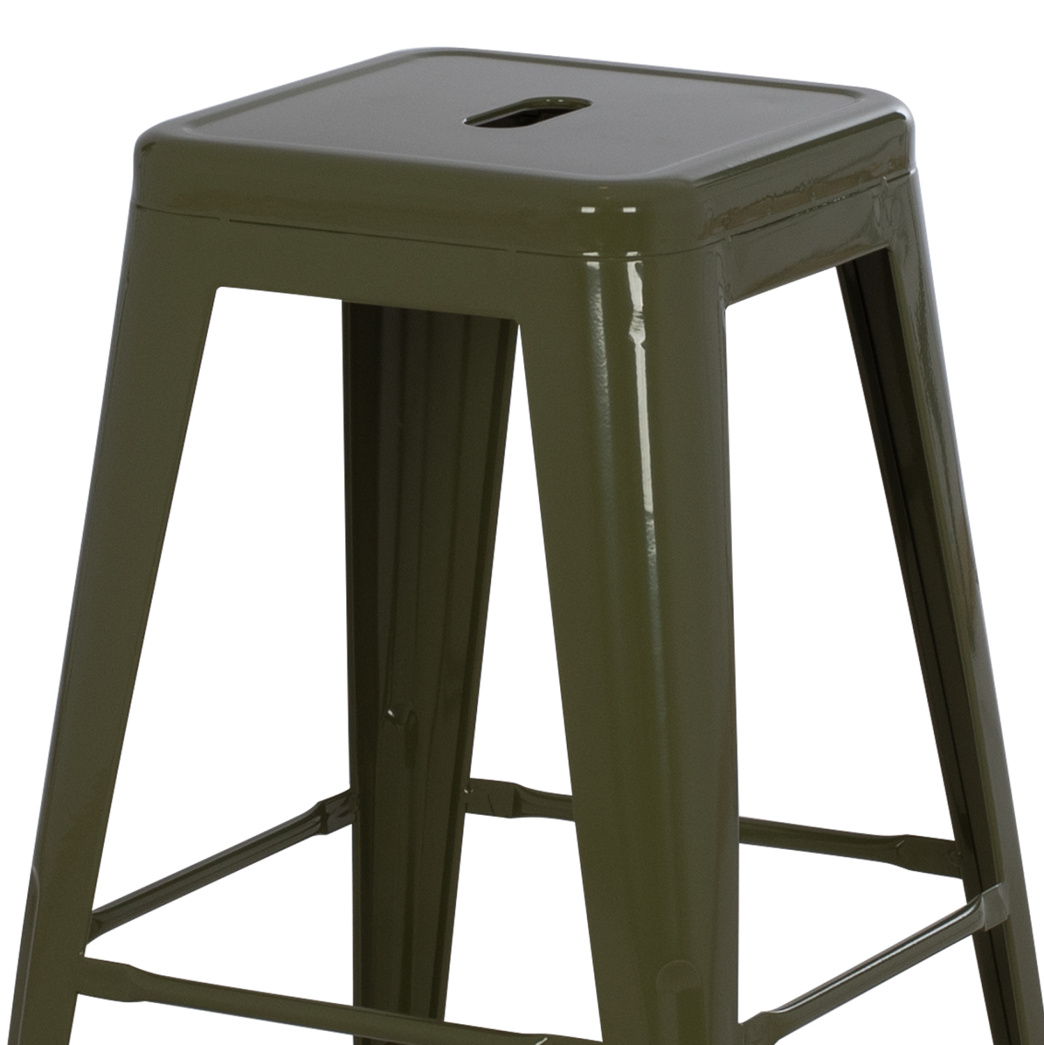 ΣΚΑΜΠΟ ΜΕΣΑΙΟΥ ΥΨΟΥΣ ΜΕΤΑΛΛΙΚΟ MELITA-PRO HM8573.43 DARK OLIVE GREEN 43x43x67Υεκ. 4