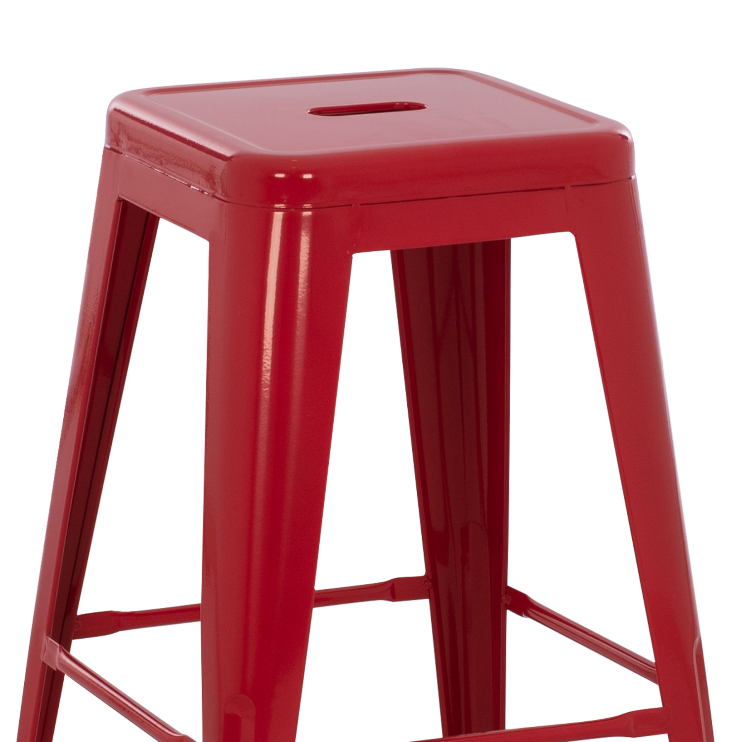ΣΚΑΜΠΟ ΜΕΣΑΙΟΥ ΥΨΟΥΣ ΜΕΤΑΛΛΙΚΟ MELITA-PRO HM8573.44 ΚΟΚΚΙΝΟ 43x43x67Υεκ. 4
