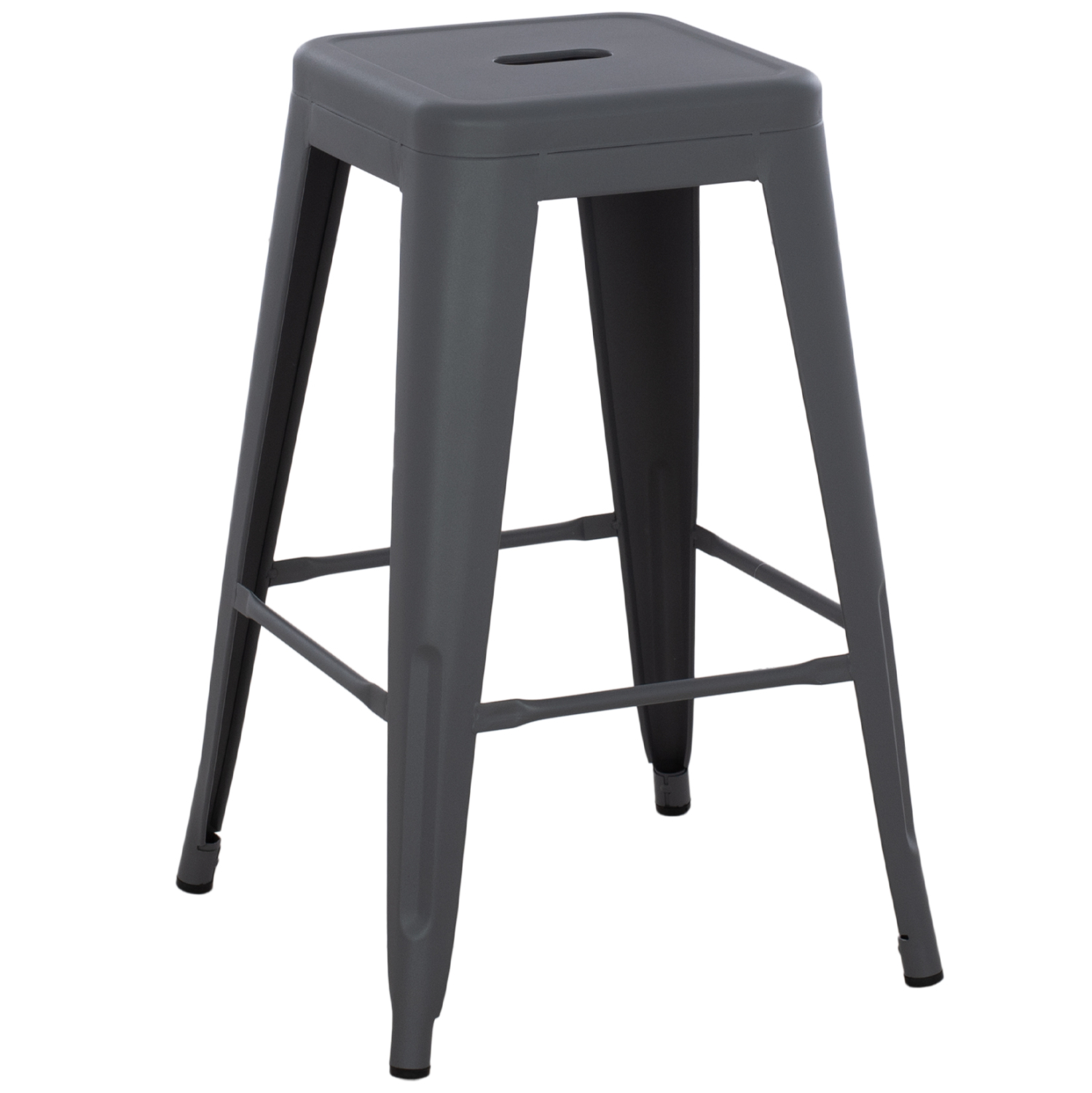 ΣΚΑΜΠΟ ΜΕΣΑΙΟΥ ΥΨΟΥΣ ΜΕΤΑΛΛΙΚΟ MELITA-PRO HM8573.50 ΓΚΡΙ 43x43x67Υεκ. 4