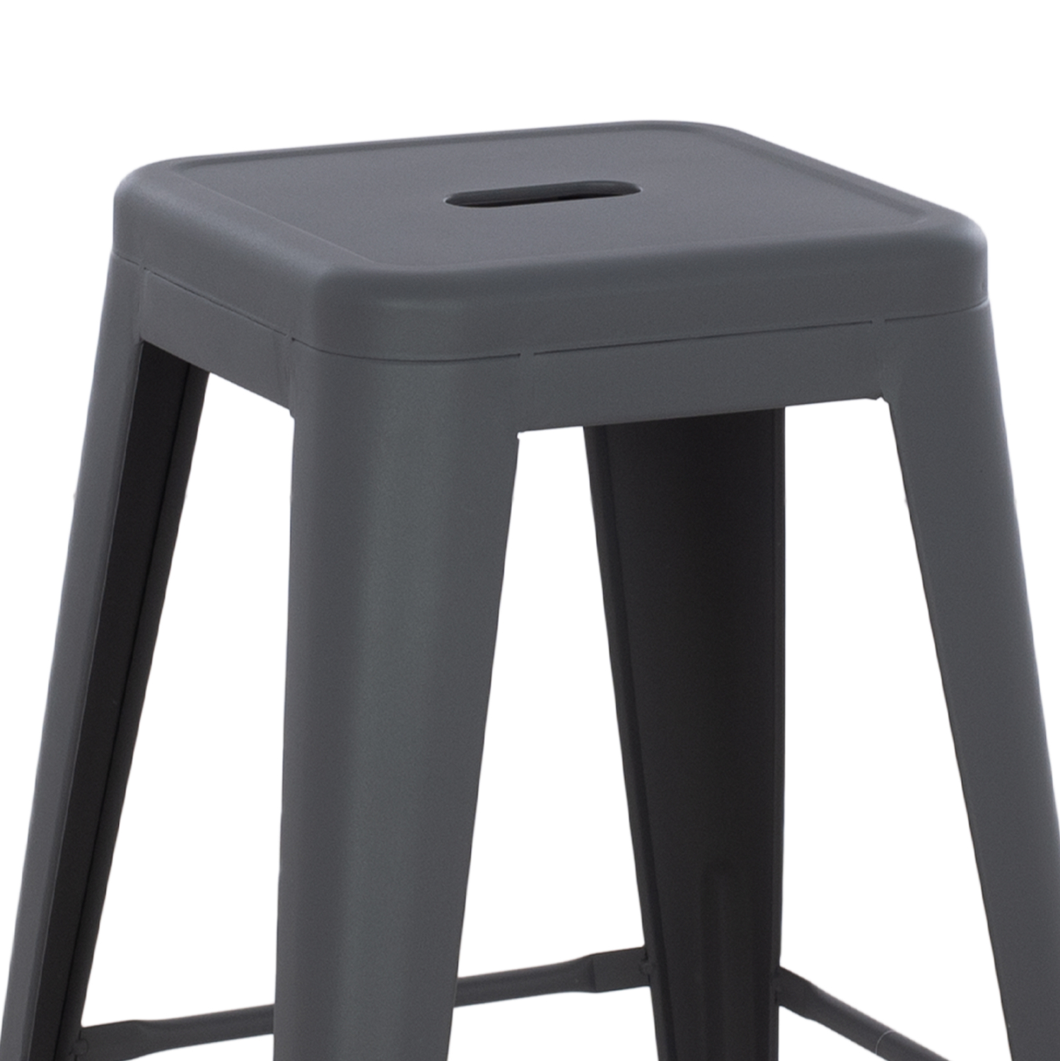 ΣΚΑΜΠΟ ΜΕΣΑΙΟΥ ΥΨΟΥΣ ΜΕΤΑΛΛΙΚΟ MELITA-PRO HM8573.50 ΓΚΡΙ 43x43x67Υεκ. 5