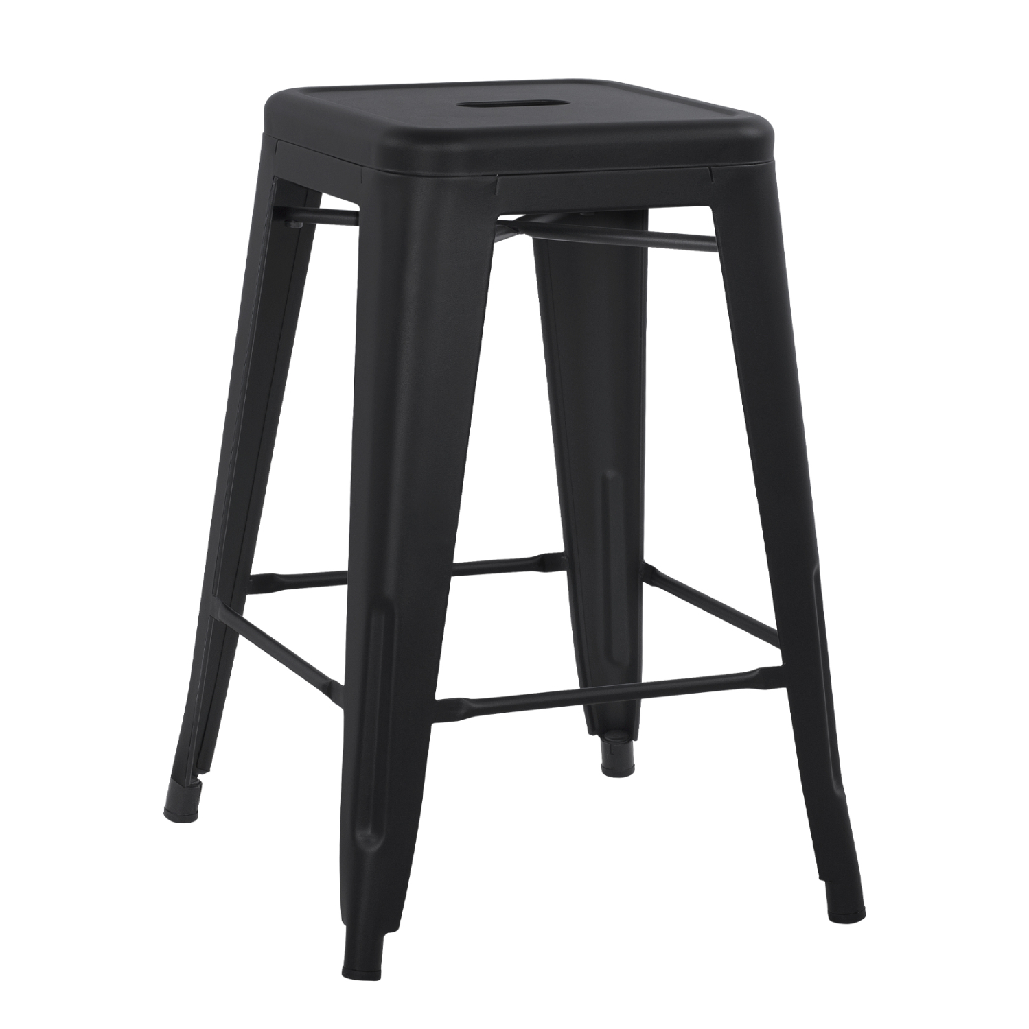 ΣΚΑΜΠΟ ΜΕΣΑΙΟΥ ΥΨΟΥΣ ΜΕΤΑΛΛΙΚΟ MELITA-PRO HM8573.42 ΜΑΥΡΟ ΜΑΤ 43x43x67Υεκ. 1