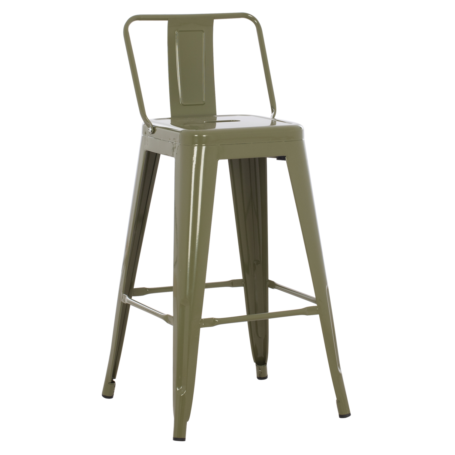 ΣΚΑΜΠΟ ΜΠΑΡ ΜΕΣΑΙΟΥ ΥΨΟΥΣ ΜΕΤΑΛΛΙΚΟ MELITA-PRO HM8574.43 DARK OLIVE GREEN 43x43x88Υεκ. 1
