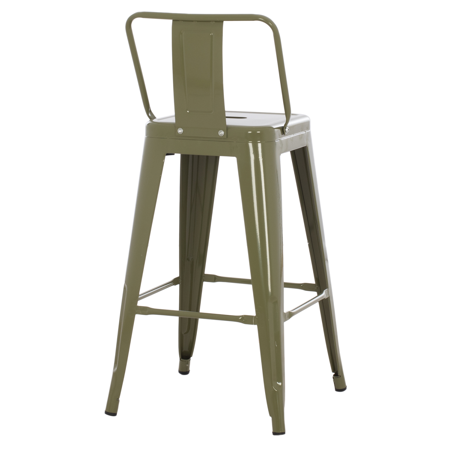 ΣΚΑΜΠΟ ΜΠΑΡ ΜΕΣΑΙΟΥ ΥΨΟΥΣ ΜΕΤΑΛΛΙΚΟ MELITA-PRO HM8574.43 DARK OLIVE GREEN 43x43x88Υεκ. 5