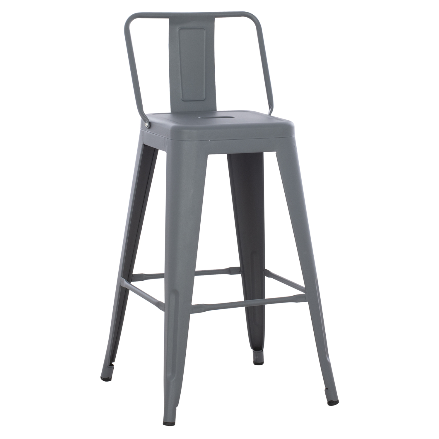 ΣΚΑΜΠΟ ΜΠΑΡ ΜΕΣΑΙΟΥ ΥΨΟΥΣ ΜΕΤΑΛΛΙΚΟ MELITA-PRO HM8574.50 ΓΚΡΙ 43x43x88Υεκ. 1
