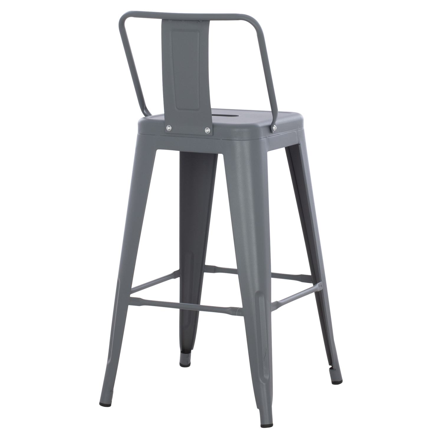 ΣΚΑΜΠΟ ΜΠΑΡ ΜΕΣΑΙΟΥ ΥΨΟΥΣ ΜΕΤΑΛΛΙΚΟ MELITA-PRO HM8574.50 ΓΚΡΙ 43x43x88Υεκ. 5