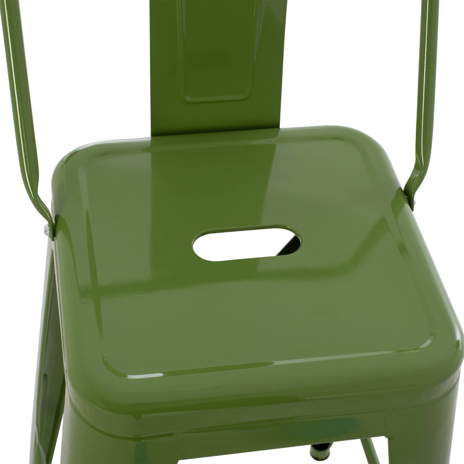 ΣΚΑΜΠΟ ΜΠΑΡ ΜΕΣΑΙΟΥ ΥΨΟΥΣ ΜΕΤΑΛΛΙΚΟ MELITA-PRO HM8574.53 LIGHT OLIVE GREEN 43x43x88Υεκ. 8