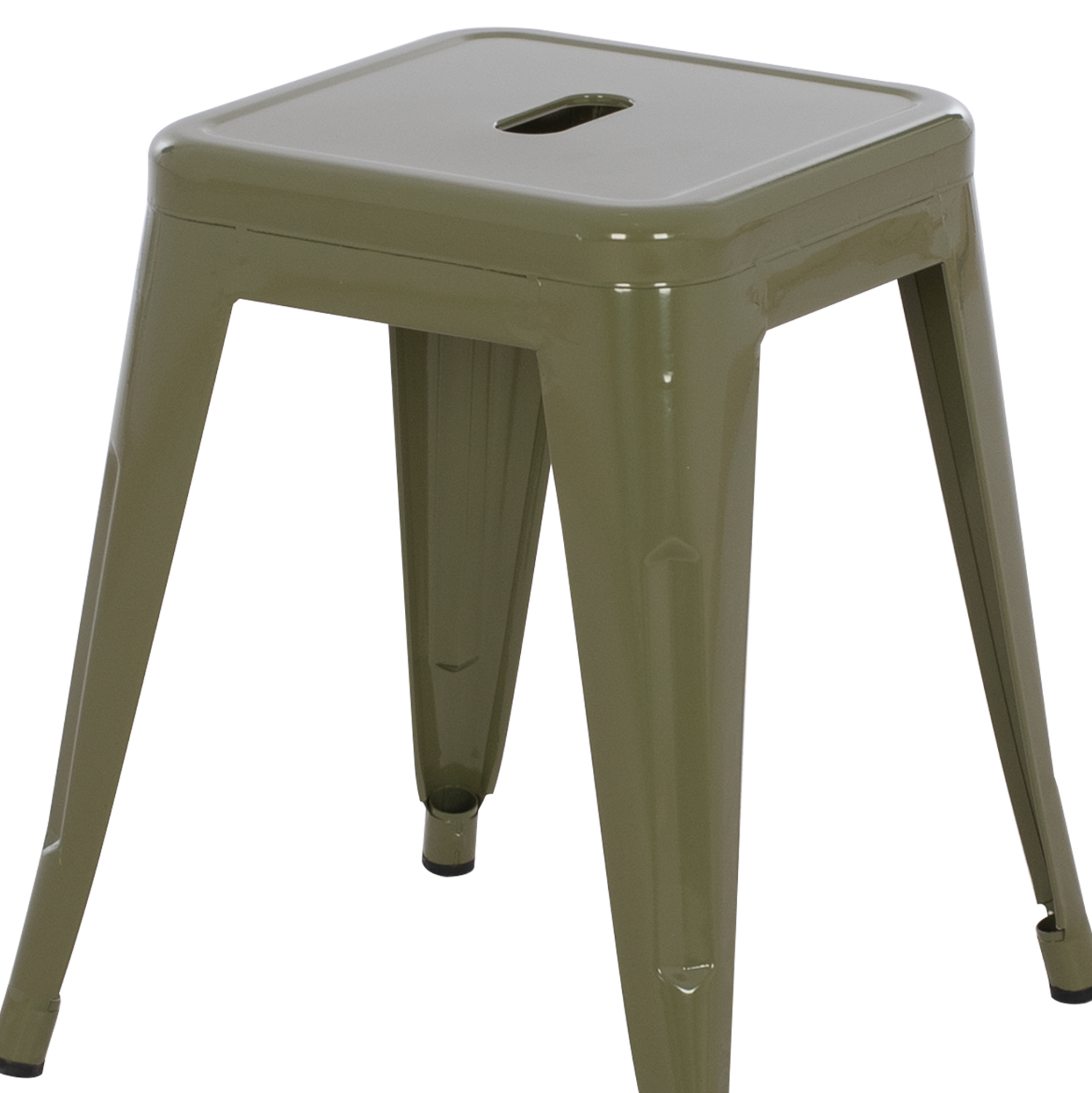 ΣΚΑΜΠΟ ΜΕΤΑΛΛΙΚΟ MELITA HM0096.43 ΣΕ DARK OLIVE ΧΡΩΜΑ 37x37x45Υεκ. 5