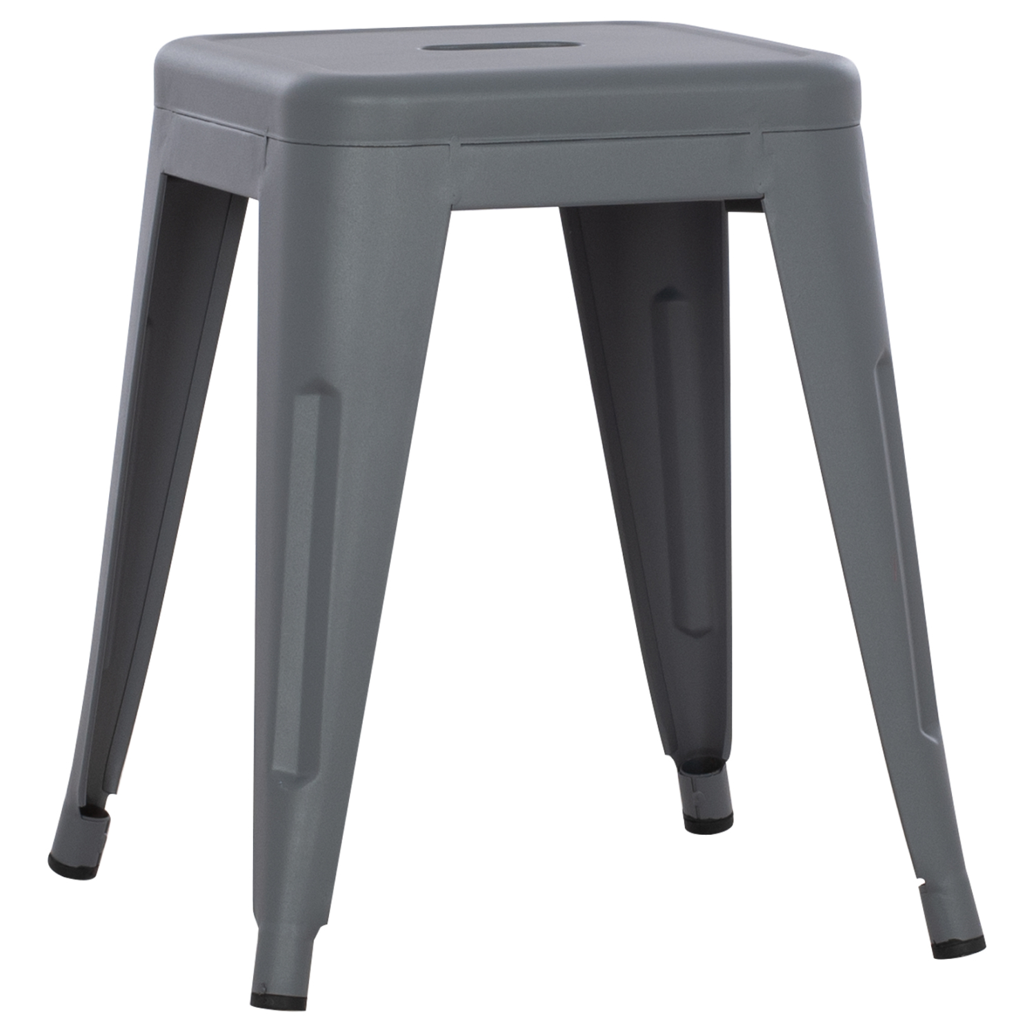 ΣΚΑΜΠΟ ΜΕΤΑΛΛΙΚΟ MELITA HM0096.50 ΣΕ ΓΚΡΙ ΜΑΤ ΧΡΩΜΑ 37x37x45Υεκ. 1