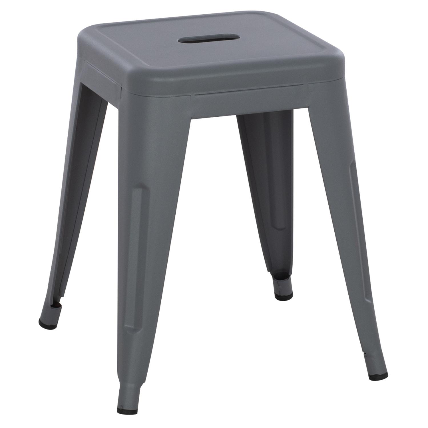 ΣΚΑΜΠΟ ΜΕΤΑΛΛΙΚΟ MELITA HM0096.50 ΣΕ ΓΚΡΙ ΜΑΤ ΧΡΩΜΑ 37x37x45Υεκ. 4