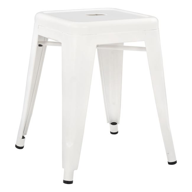 ΣΚΑΜΠΟ ΜΕΤΑΛΛΙΚΟ MELITA HM0096.41 ΣΕ MILK WHITE ΧΡΩΜΑ 37x37x45Υεκ. 1