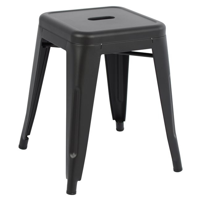 ΣΚΑΜΠΟ ΜΕΤΑΛΛΙΚΟ MELITA HM0096.42 ΣΕ ΜΑΥΡΟ ΜΑΤ ΧΡΩΜΑ 37x37x45Υεκ. 1