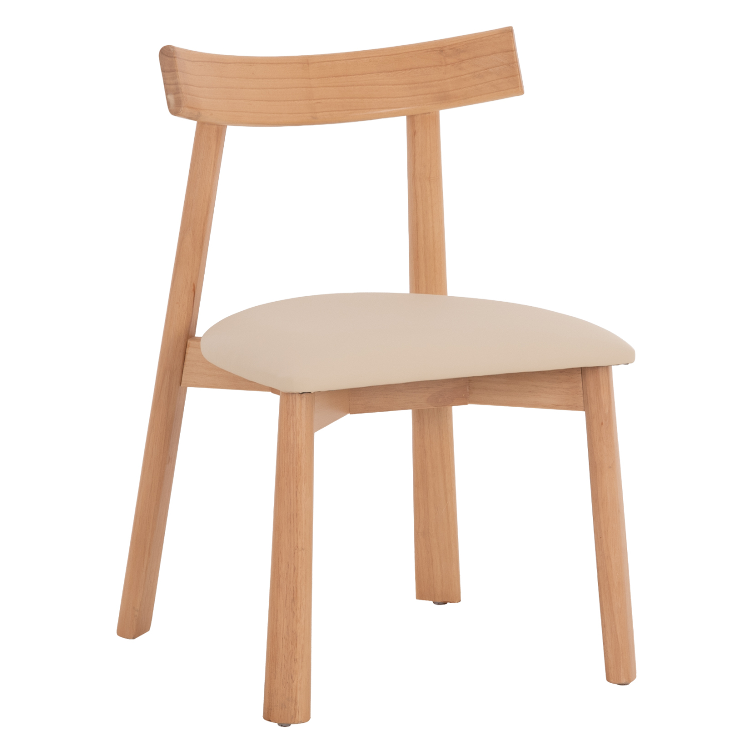 KΑΡΕΚΛΑ ΤΡΑΠΕΖΑΡΙΑΣ OSORIO HM18335.11 RUBBERWOOD ΦΥΣΙΚΟ-ΕΚΡΟΥ PU 51x55x74Υεκ 1