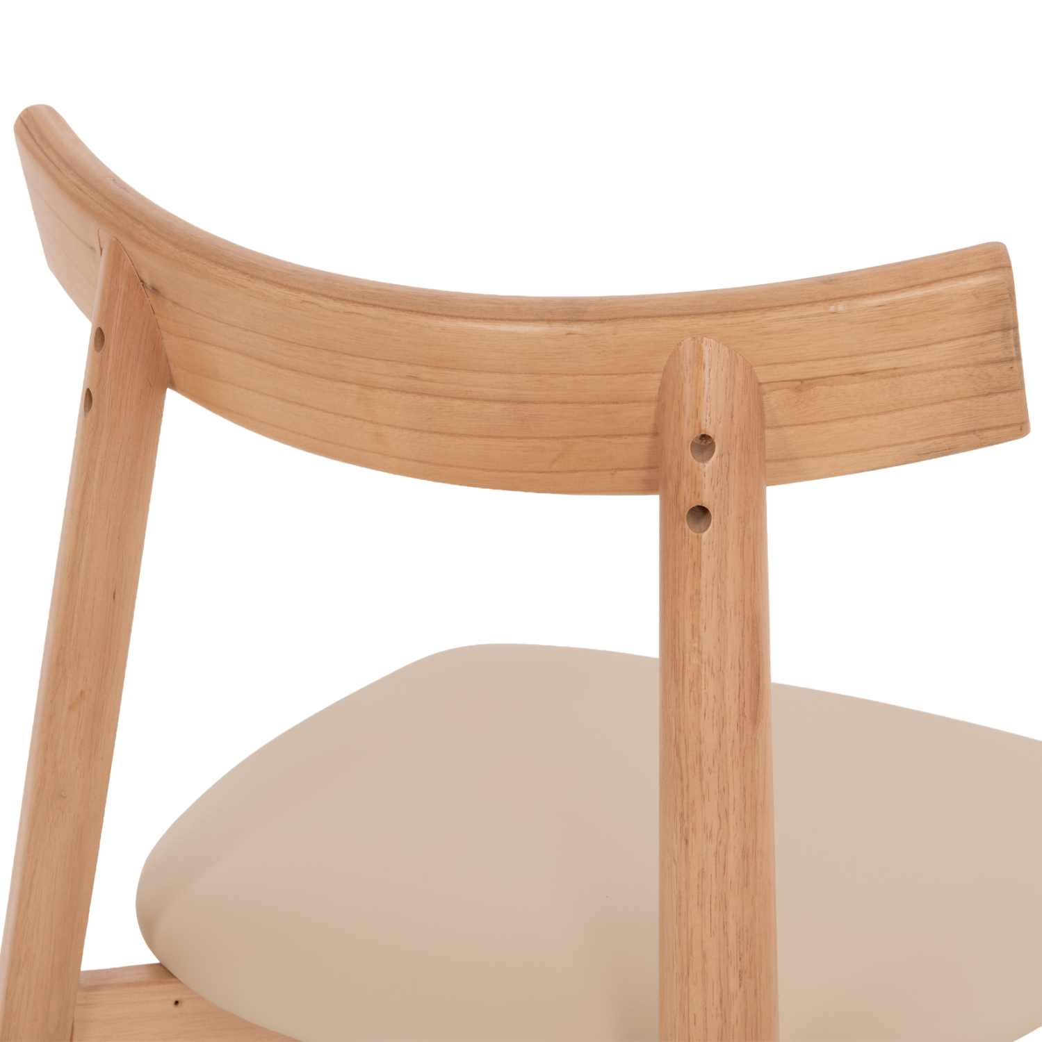 KΑΡΕΚΛΑ ΤΡΑΠΕΖΑΡΙΑΣ OSORIO HM18335.11 RUBBERWOOD ΦΥΣΙΚΟ-ΕΚΡΟΥ PU 51x55x74Υεκ 10