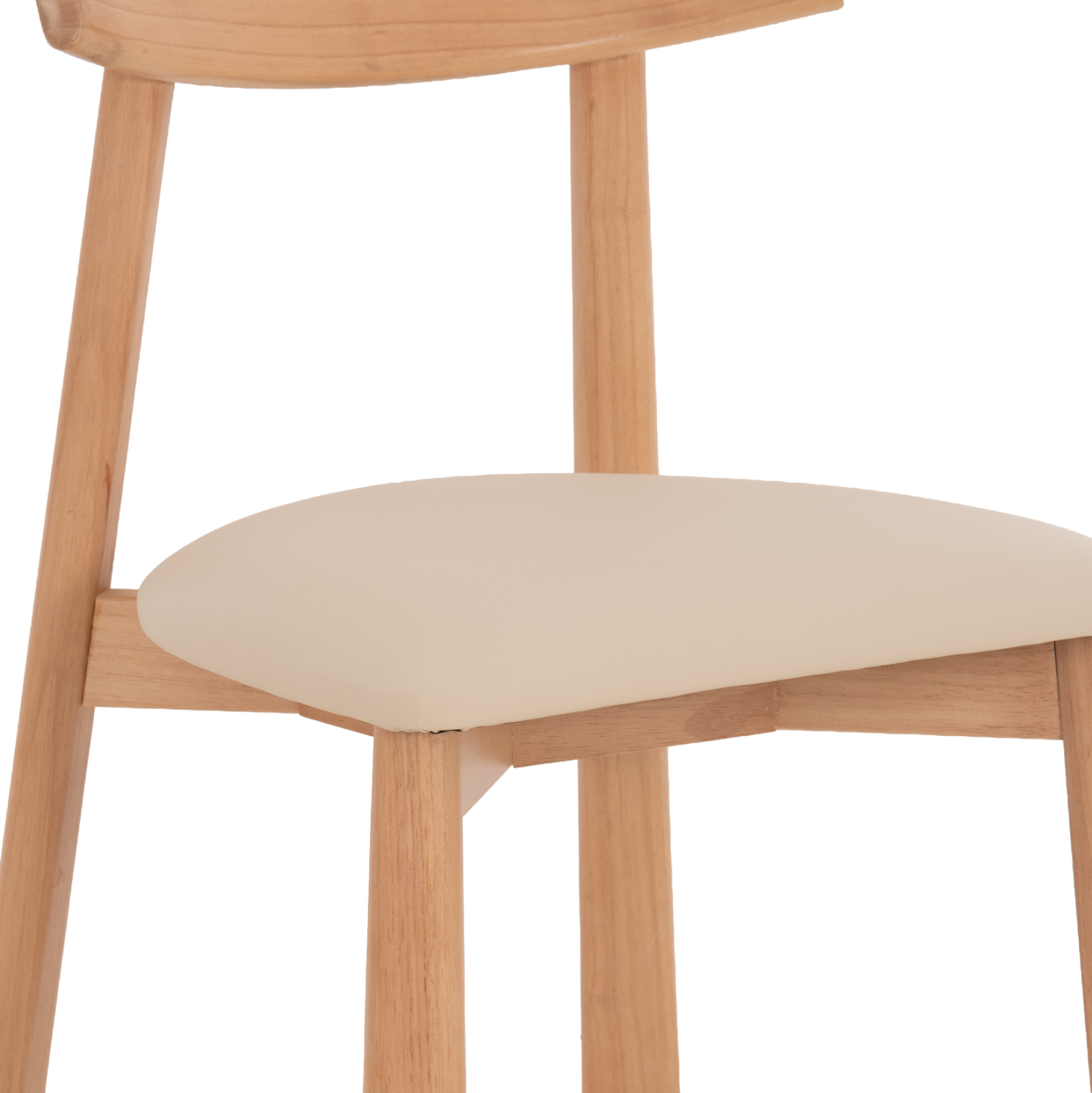KΑΡΕΚΛΑ ΤΡΑΠΕΖΑΡΙΑΣ OSORIO HM18335.11 RUBBERWOOD ΦΥΣΙΚΟ-ΕΚΡΟΥ PU 51x55x74Υεκ 9