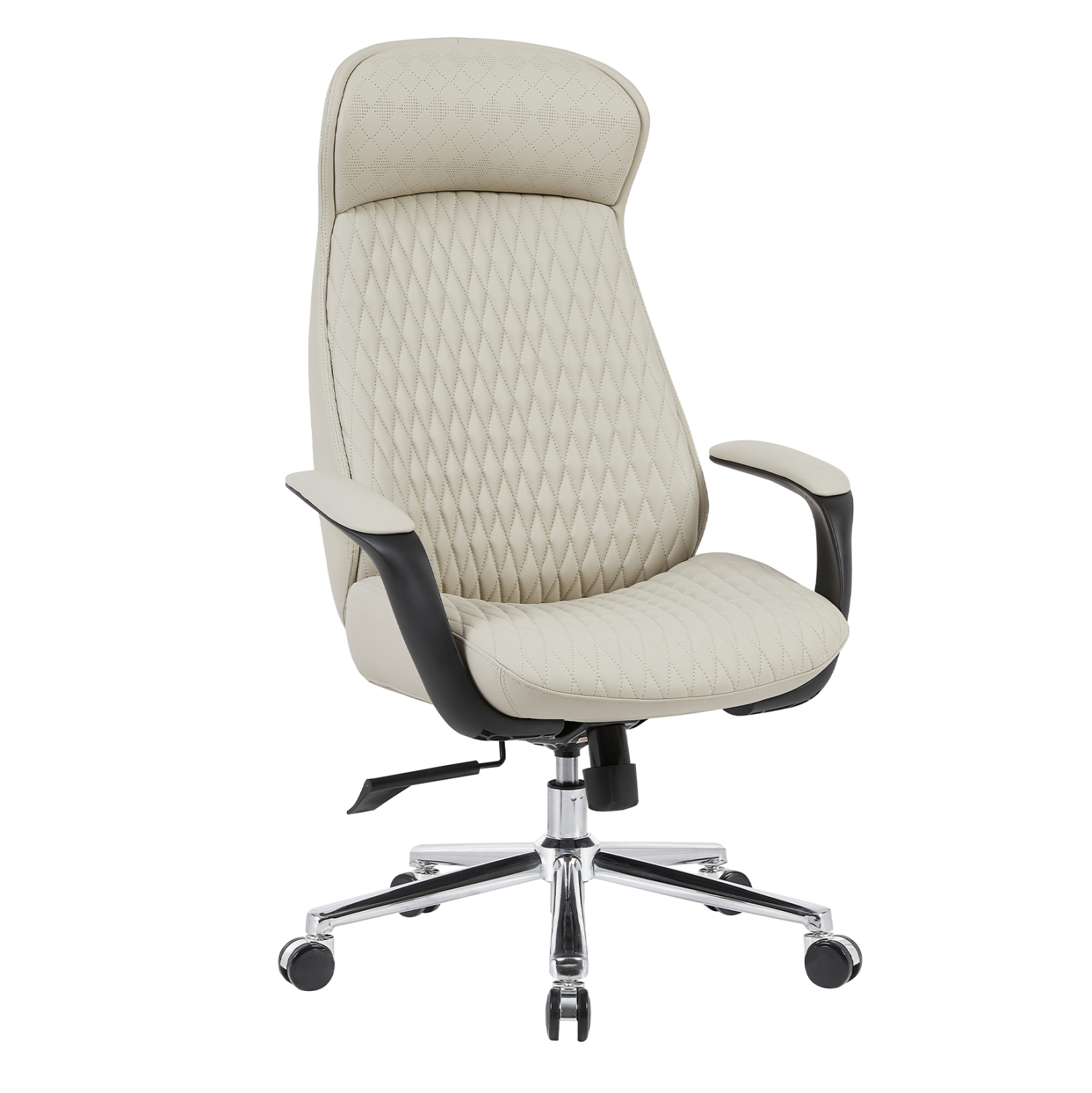 ΚΑΡΕΚΛΑ ΓΡΑΦΕΙΟΥ PREMIUM VELUM HM1233.02 ΜΠΕΖ PU--ΒΑΣΗ ΧΡΩΜΙΟΥ 71x69x116-122Υεκ. 1