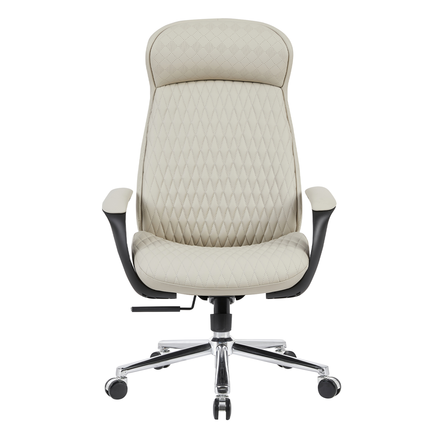 ΚΑΡΕΚΛΑ ΓΡΑΦΕΙΟΥ PREMIUM VELUM HM1233.02 ΜΠΕΖ PU--ΒΑΣΗ ΧΡΩΜΙΟΥ 71x69x116-122Υεκ. 3