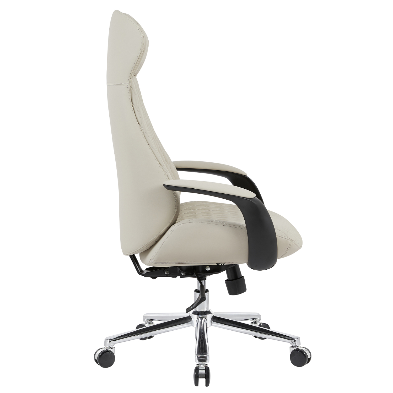 ΚΑΡΕΚΛΑ ΓΡΑΦΕΙΟΥ PREMIUM VELUM HM1233.02 ΜΠΕΖ PU--ΒΑΣΗ ΧΡΩΜΙΟΥ 71x69x116-122Υεκ. 4