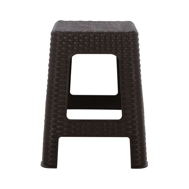 ΣΚΑΜΠΟ ΤΕΤΡΑΓΩΝΟ RATTAN ΚΑΦΕ HM5448.01 02.005.08484 3
