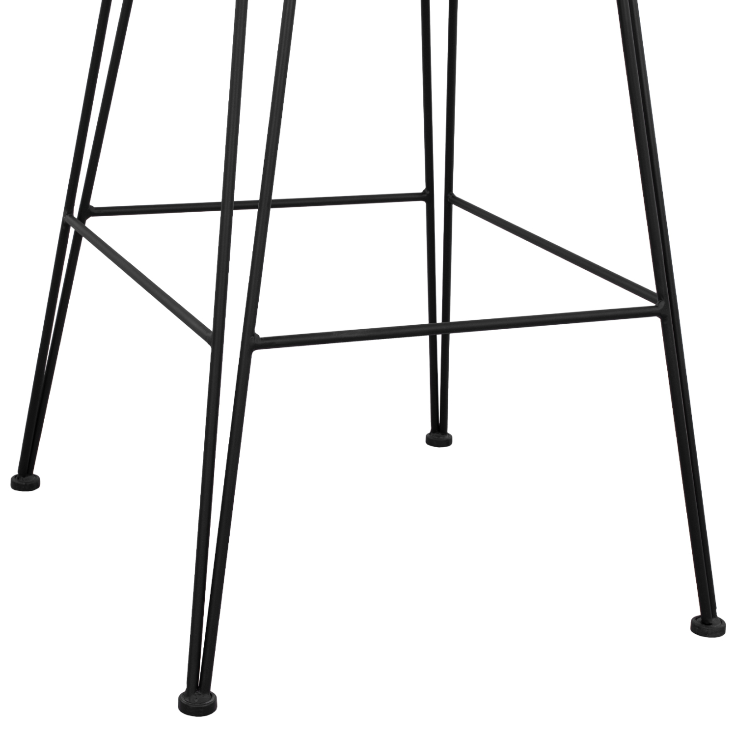 ΣΚΑΜΠΟ ΜΕΤΑΛΛΙΚΟ ALLEGRA HM5690 ΜΕ WICKER ΜΑΥΡΟ-ΜΠΕΖ 55x60x109Υ εκ. 10