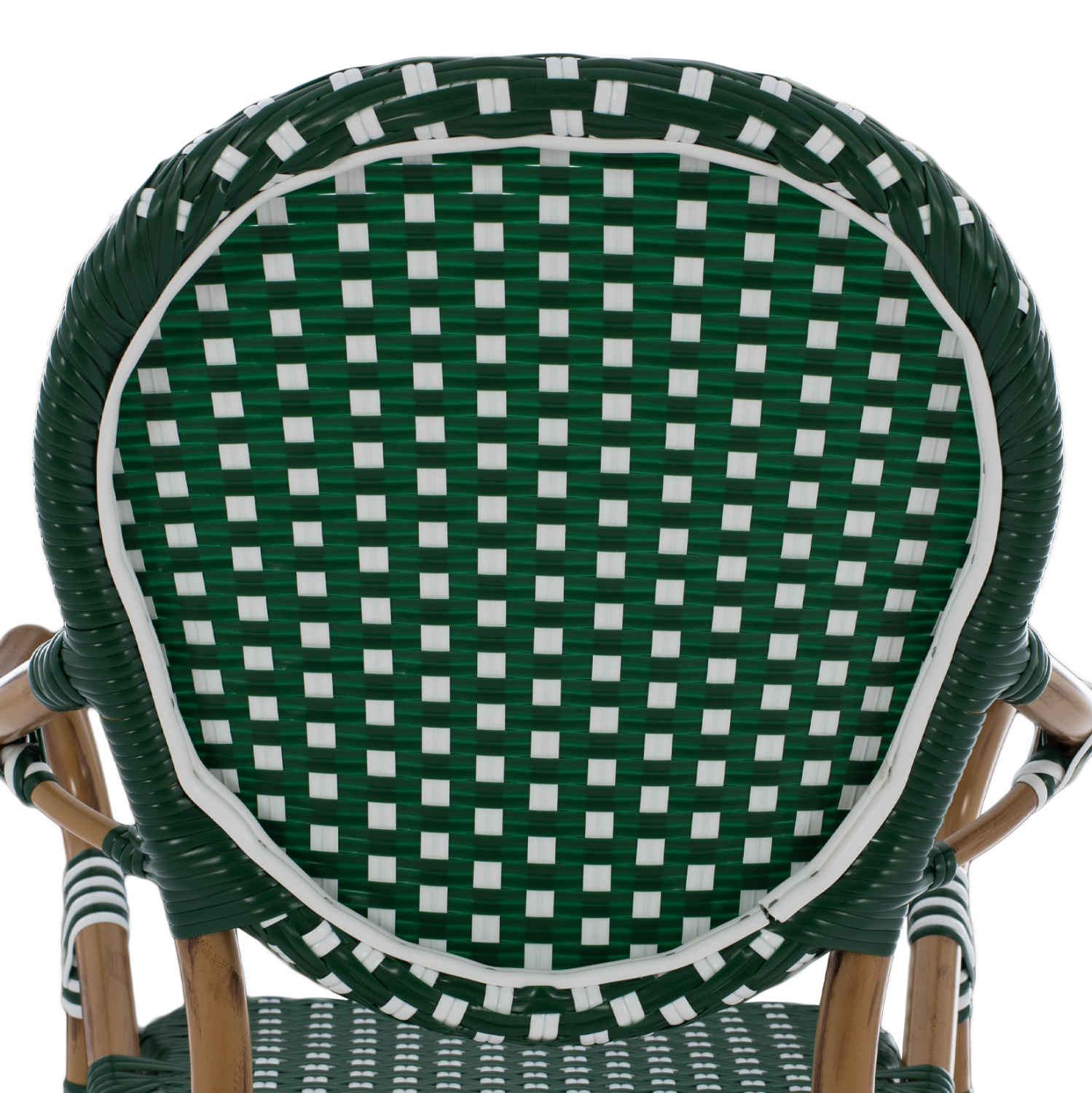 ΣΚΑΜΠΟ ΑΛΟΥΜΙΝΙΟΥ BAMBOO LOOK ΜΕ WICKER ΠΡΑΣΙΝΟ ΛΕΥΚΟ HM5794.01 56x60x126 εκ. 7
