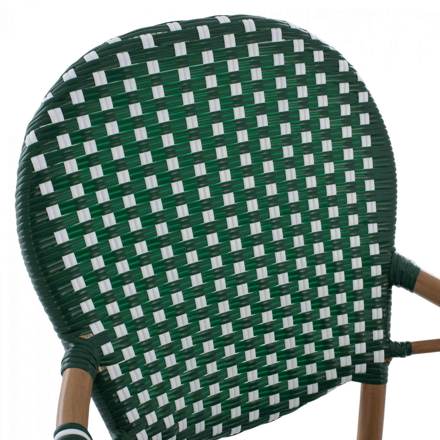 ΣΚΑΜΠΟ ΑΛΟΥΜΙΝΙΟΥ BAMBOO LOOK ΜΕ WICKER ΠΡΑΣΙΝΟ ΛΕΥΚΟ HM5794.01 56x60x126 εκ. 8