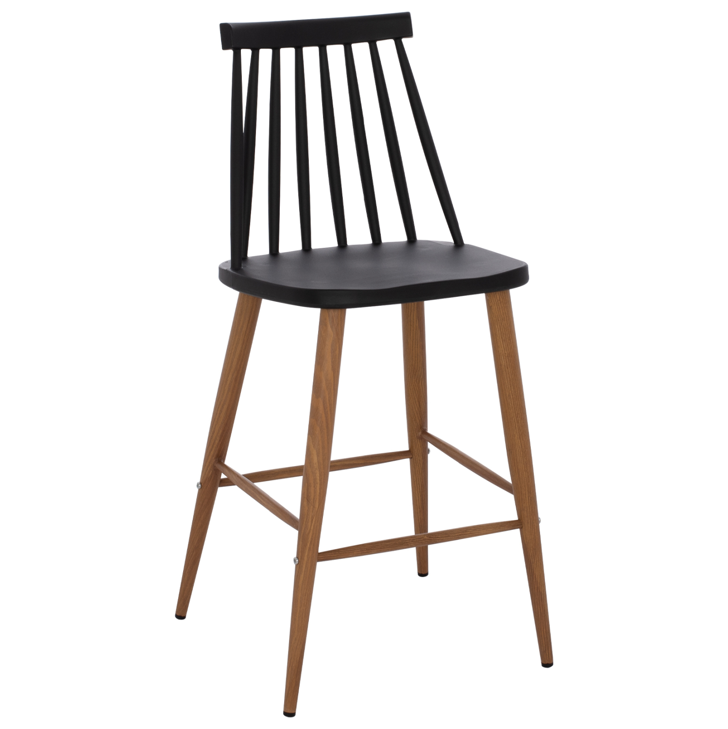 ΣΚΑΜΠΟ ΜΠΑΡ VANESSA ΜΑΥΡΟ ΜΕΣΑΙΟΥ ΥΨΟΥΣ HM9300.02  43x45x97Υεκ. 1