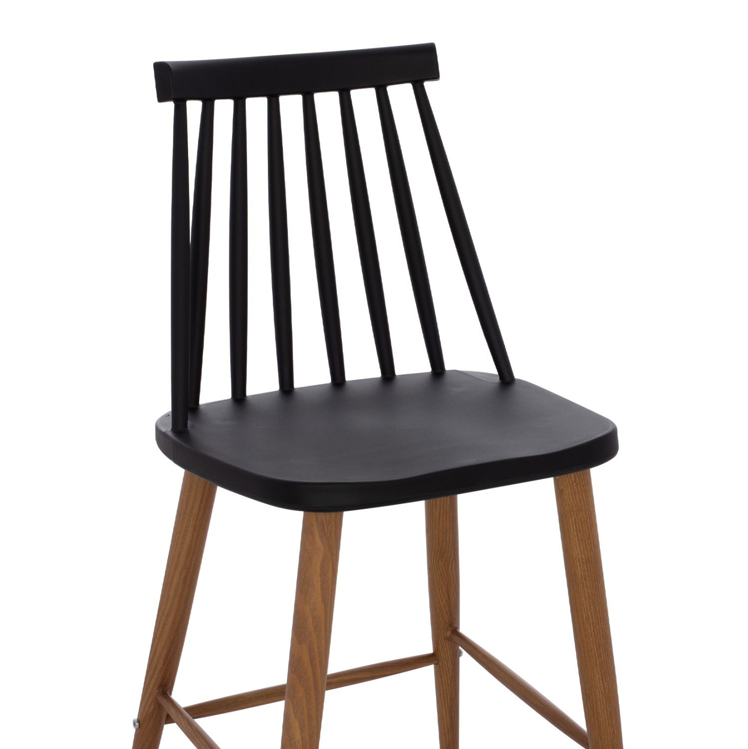 ΣΚΑΜΠΟ ΜΠΑΡ VANESSA ΜΑΥΡΟ ΜΕΣΑΙΟΥ ΥΨΟΥΣ HM9300.02  43x45x97Υεκ. 7