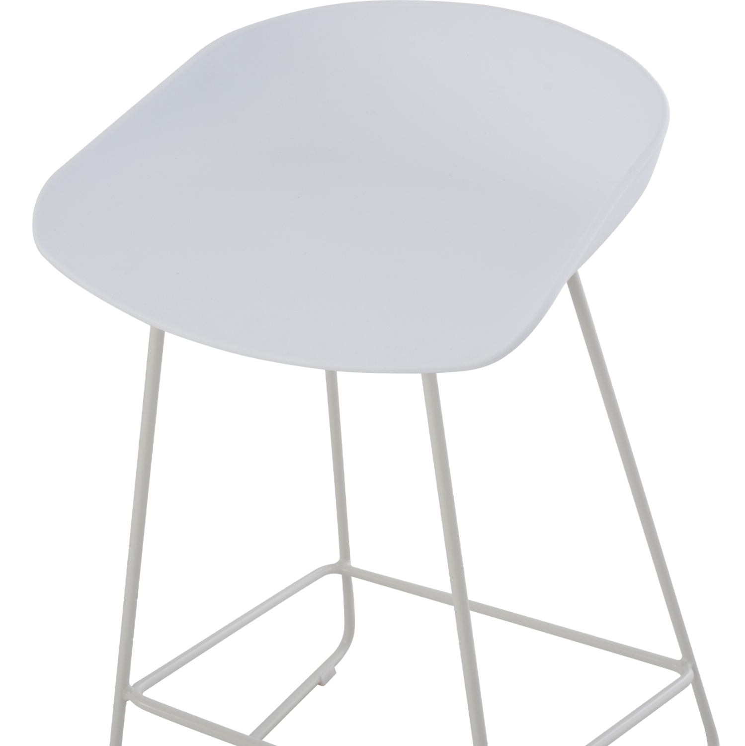 ΣΚΑΜΠΟ ΜΠΑΡ NAILA HM9299.01 ΛΕΥΚΟ ΜΕΣΑΙΟΥ ΥΨΟΥΣ 44x44x74Yεκ. 8