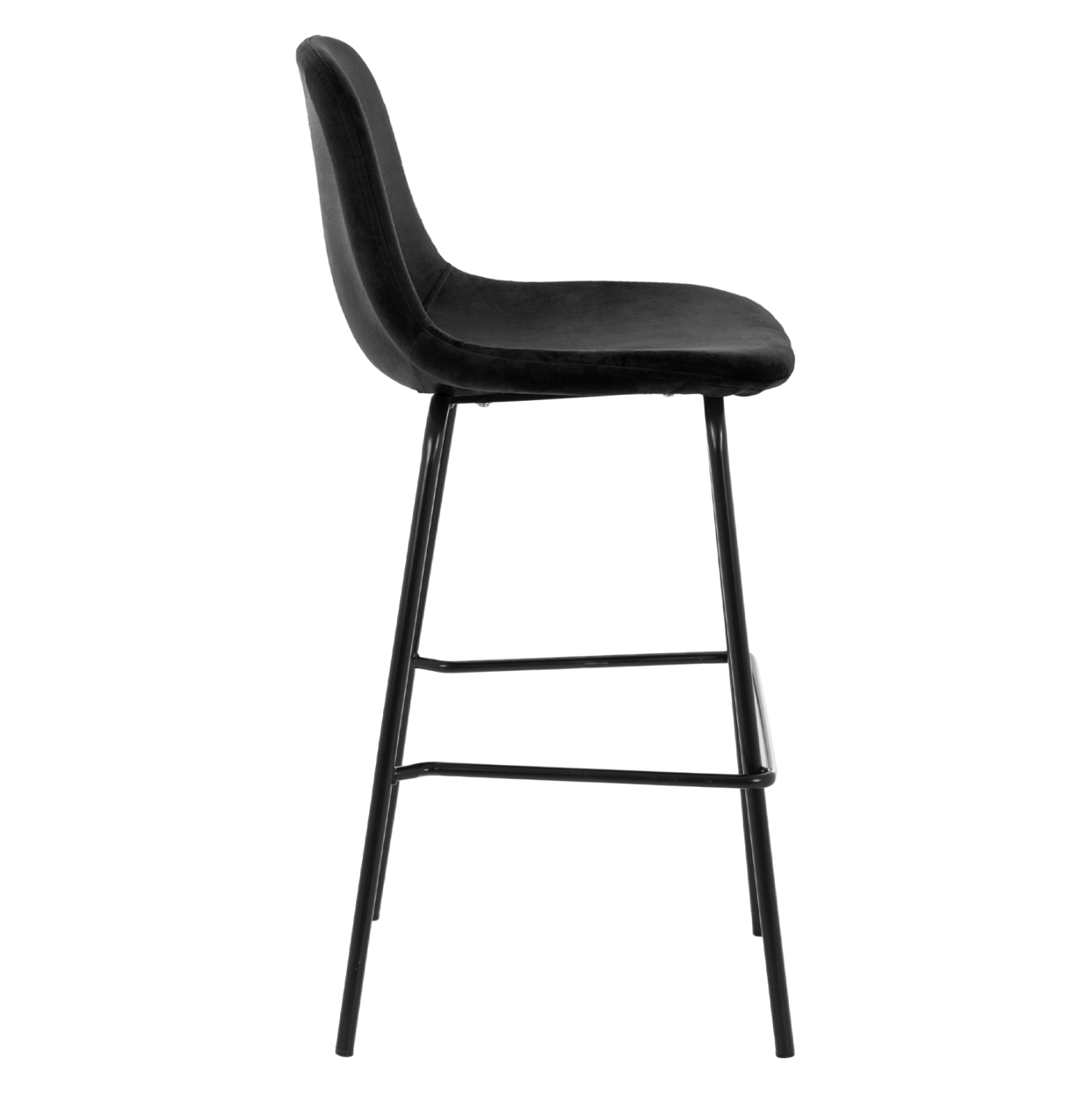 ΣΚΑΜΠΟ VINCENT HM9298.14 ΜΕΣΑΙΟΥ ΥΨΟΥΣ ΜΑΥΡΟ ΜΕ ΜΕΤΑΛΛΙΚΑ ΠΟΔΙΑ 47x51x96 εκ. 4