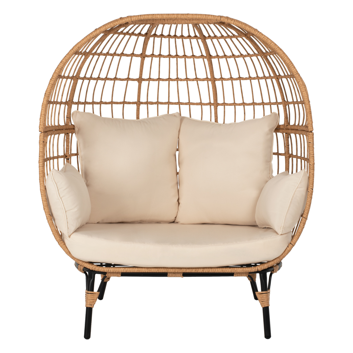 ΠΟΛΥΘΡΟΝΑ ΦΩΛΙΑ MIAMI 2 ΑΤΟΜΩΝ ΤΥΠΟΥ RATTAN HM5870.01 130x80x157Υ εκ. 3