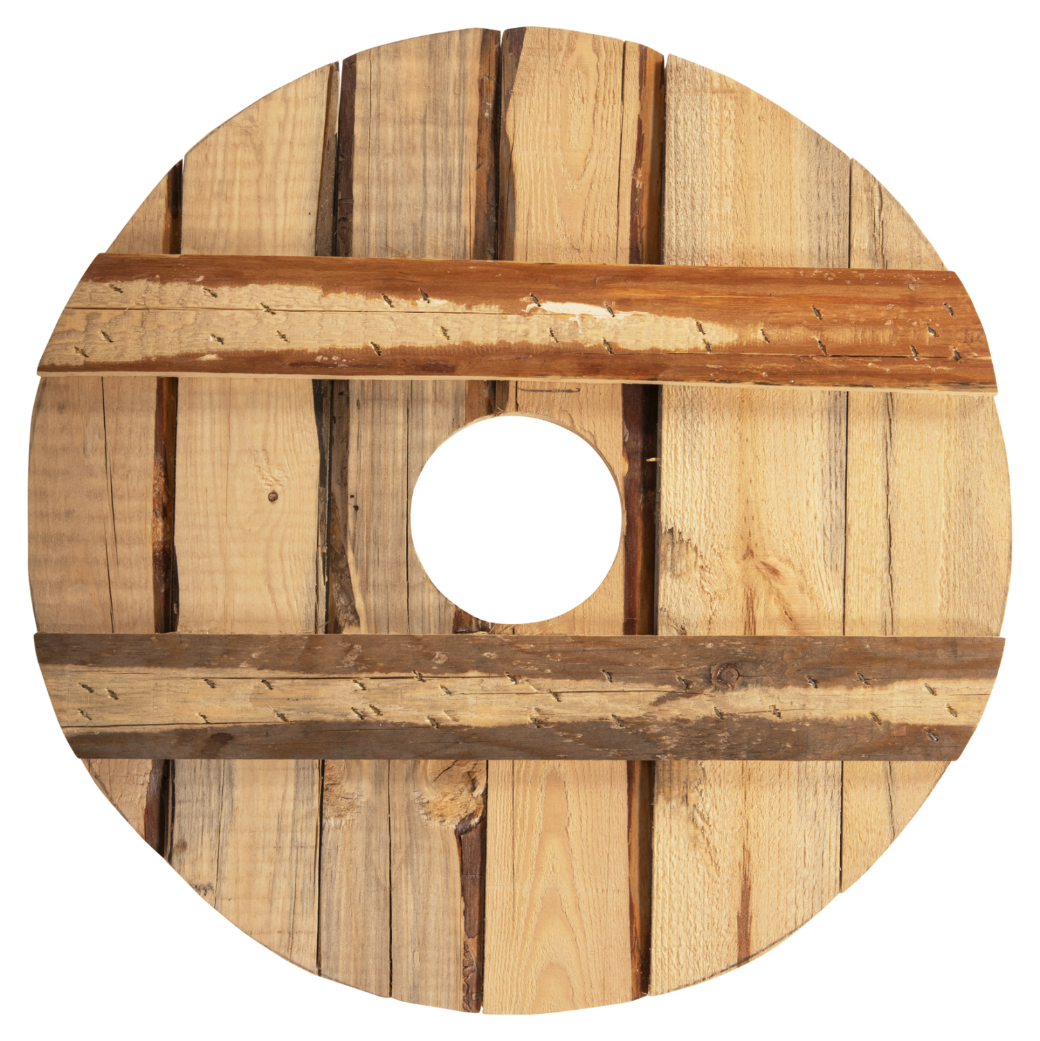 ΤΡΑΠΕΖΑΚΙ ΟΜΠΡΕΛΑΣ Φ40 ΞΥΛΟ ΠΕΥΚΟΥ ΜΕ ΥΠΟΣΤΗΡΙΓΜΑΤΑ HM6108 4