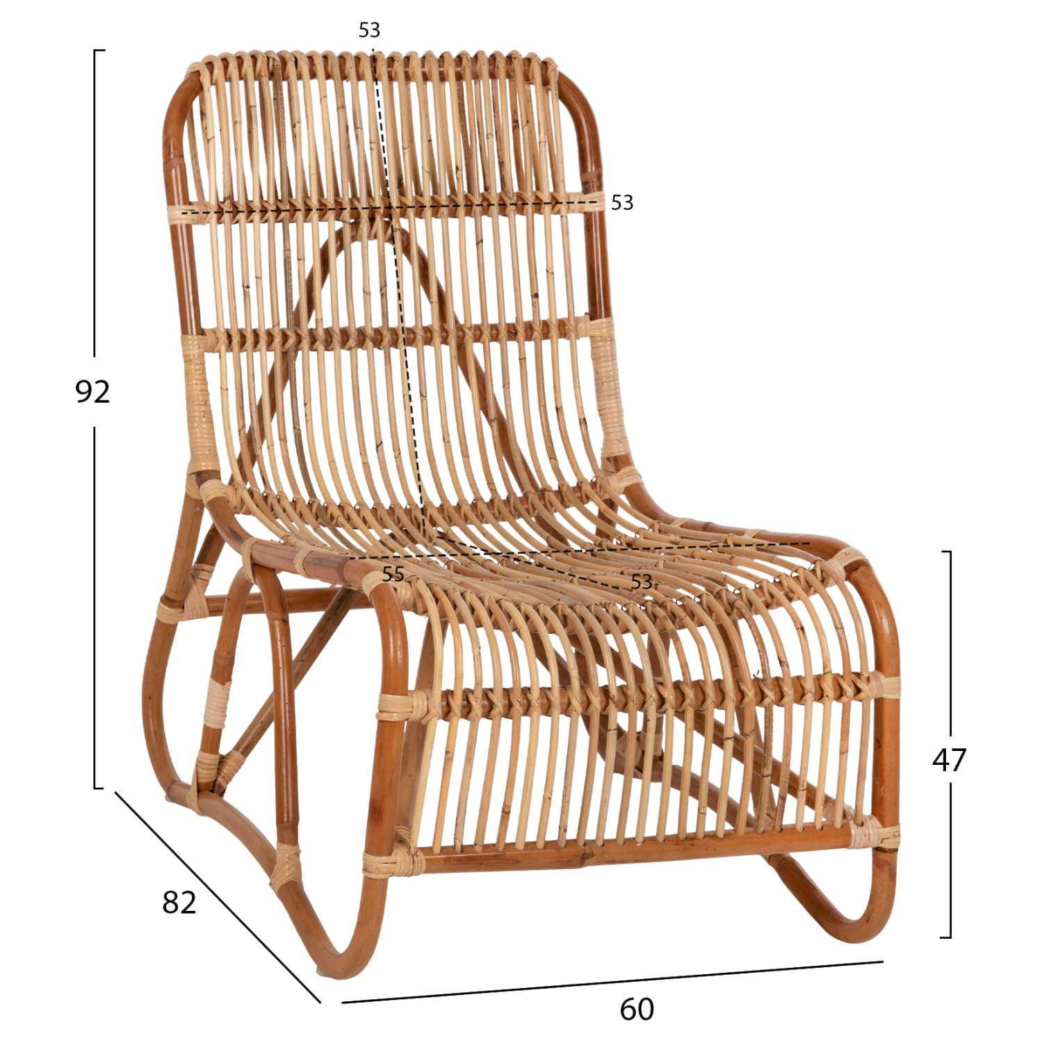 ΠΟΛΥΘΡΟΝΑ BRONNY ΕΞΩΤ.ΧΩΡΟΥ HM9644.01 RATTAN ΣΕ ΦΥΣΙΚΟ ΧΡΩΜΑ 60x82x92Υ εκ. 2