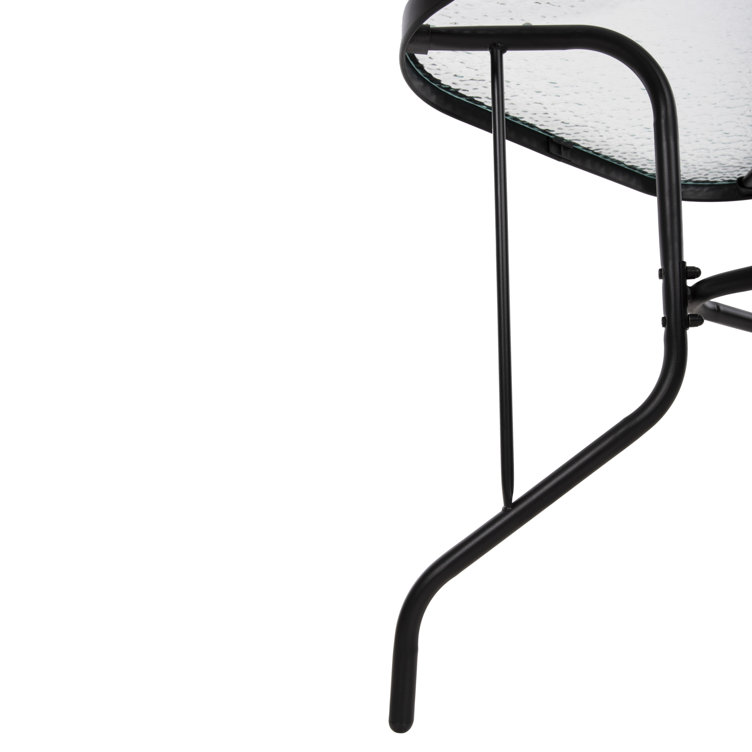 ΤΡΑΠΕΖΙ ADAM HM5679.03 ΜΕΤΑΛΛΙΚΟ ΜΑΥΡΟ ΜΕ ΓΥΑΛΙΝΗ ΕΠΙΦΑΝΕΙΑ 120Χ70Χ70Υεκ. 8