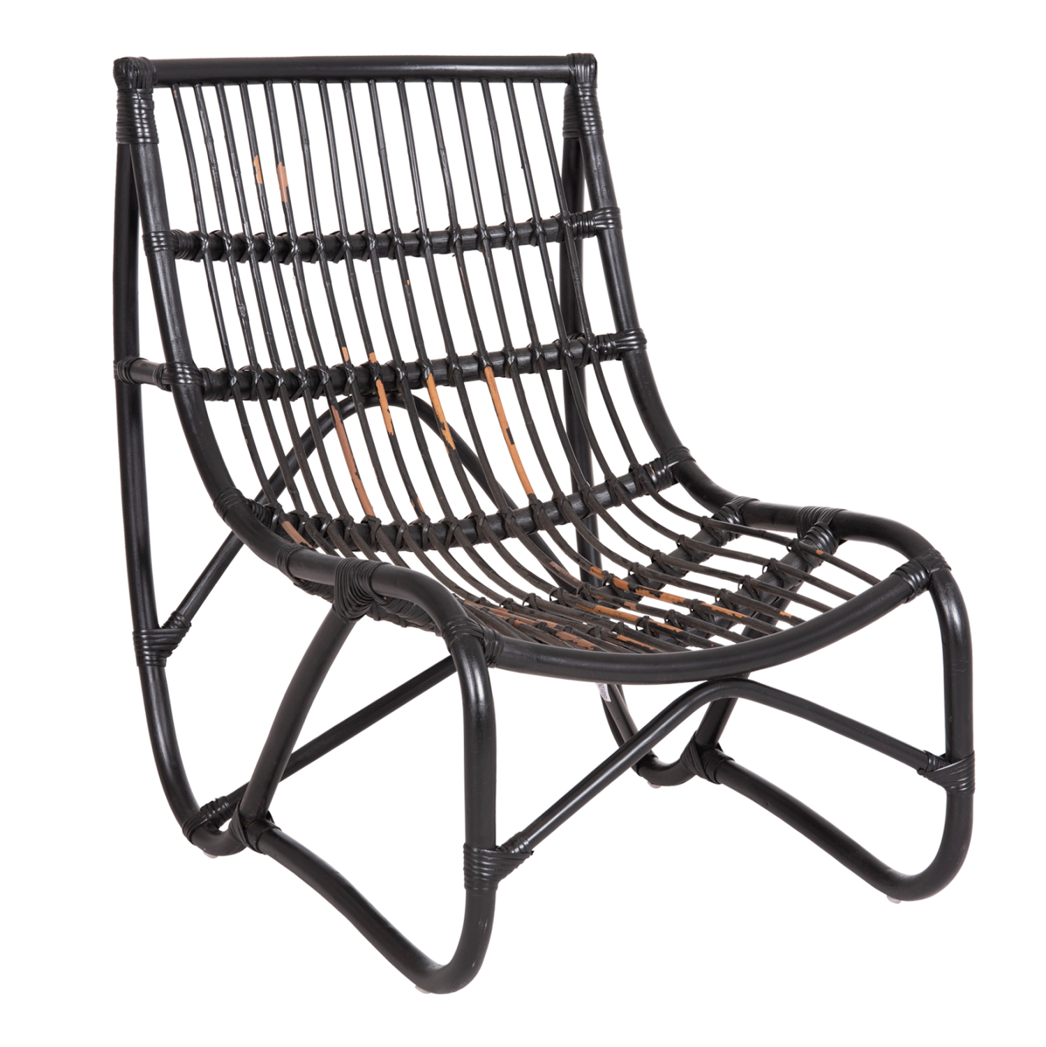 ΠΟΛΥΘΡΟΝΑ GRINN HM9815.02 ΡΑΒΔΟΙ RATTAN ΣΕ ΜΑΥΡΟ--Β' ΔΙΑΛΟΓΗΣ 56,5x73,5x79,5Υεκ. 1