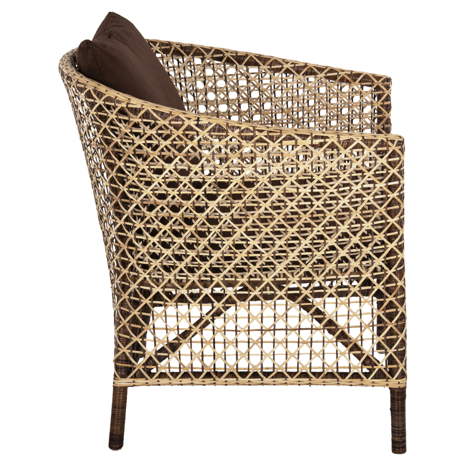 ΠΟΛΥΘΡΟΝΑ ΕΞΩΤ.ΧΩΡΟΥ HM6111 SILMAR-RATTAN ΚΑΦΕ ΚΑΙ ΦΥΣΙΚΟ-ΜΑΞΙΛΑΡΙΑ ΚΑΦΕ 82x76x85Υεκ 4