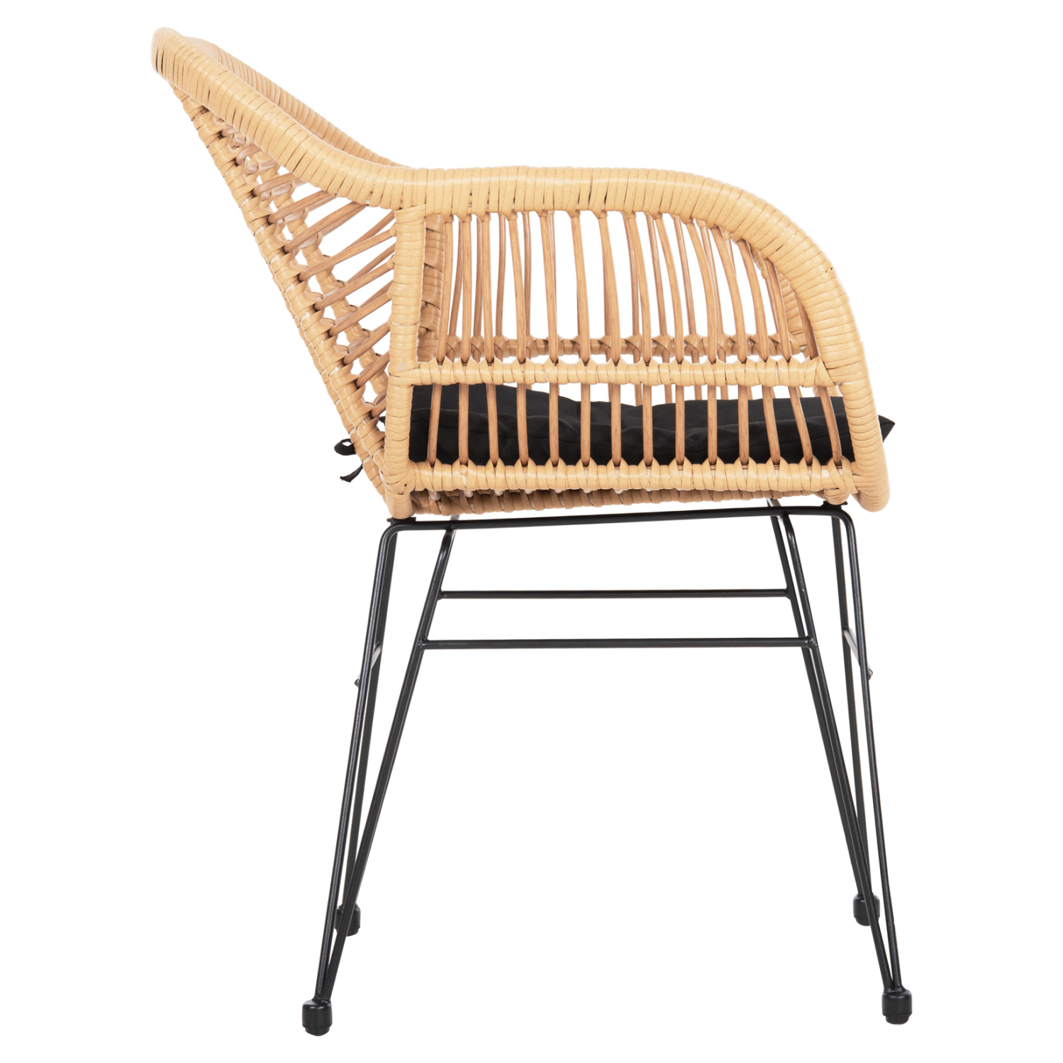ΠΟΛΥΘΡΟΝΑ ΜΕ ΜΑΞΙΛΑΡΙ ΜΕΤΑΛΛΙΚΗ ALLEGRA HM5450.31 ΜΕ WICKER ΜΠΕΖ 58x59x82Υ 4