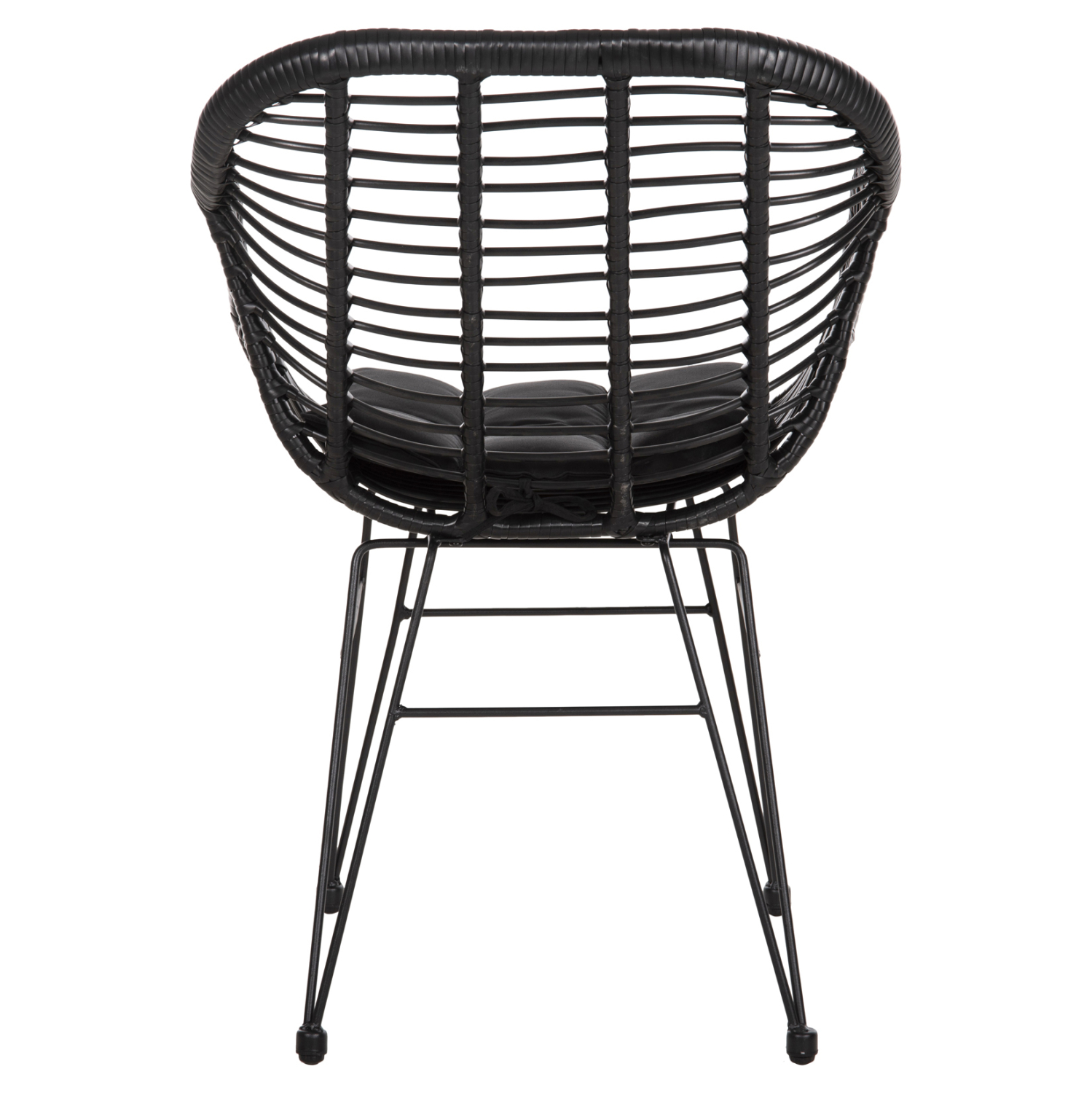 ΠΟΛΥΘΡΟΝΑ ΜΕ ΜΑΞΙΛΑΡΙ ΜΕΤΑΛΛΙΚΗ ALLEGRA HM5450.32 ΜΕ WICKER ΜΑΥΡΟ 58x59x82Υεκ. 6