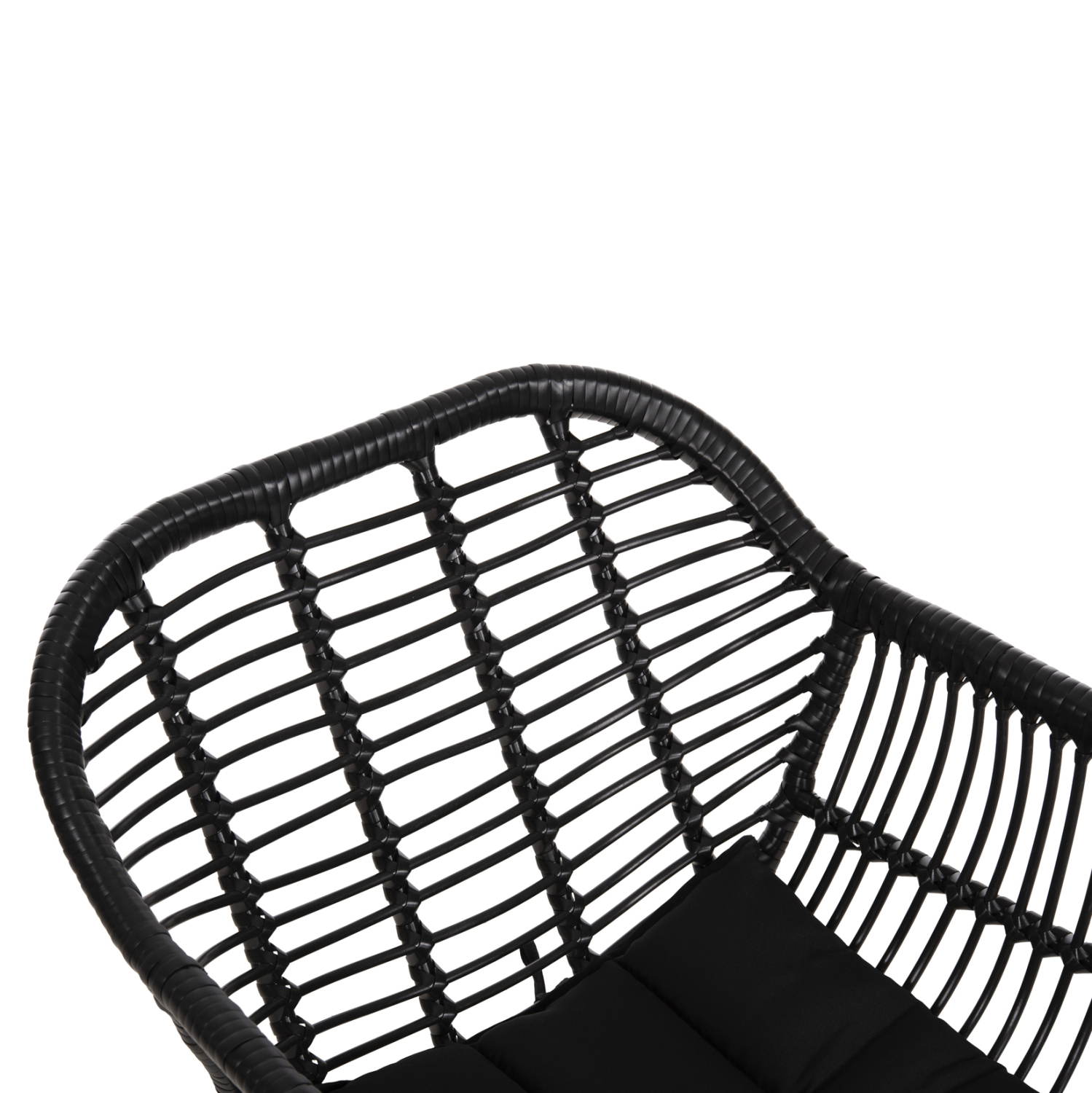 ΠΟΛΥΘΡΟΝΑ ΜΕ ΜΑΞΙΛΑΡΙ ΜΕΤΑΛΛΙΚΗ ALLEGRA HM5450.32 ΜΕ WICKER ΜΑΥΡΟ 58x59x82Υεκ. 7