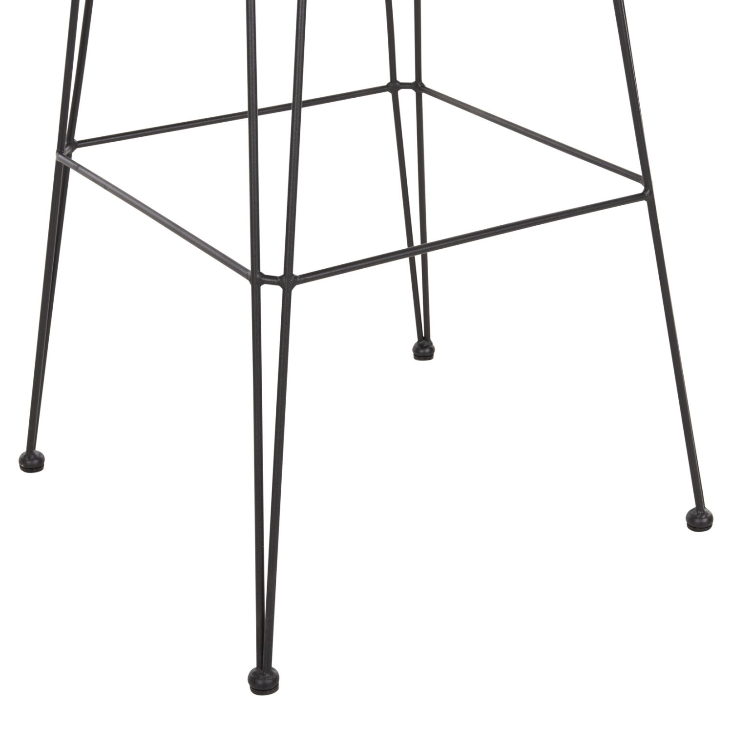 ΣΚΑΜΠΟ ΜΠΑΡ ΕΞ.ΧΩΡΟΥ ALLEGRA HM5452.11 ΜΕΤΑΛΛΟ&amp;ΜΑΞΙΛΑΡΙ ΜΑΥΡΟ-ΜΠΕΖ WICKER 52x51x103Y εκ 10