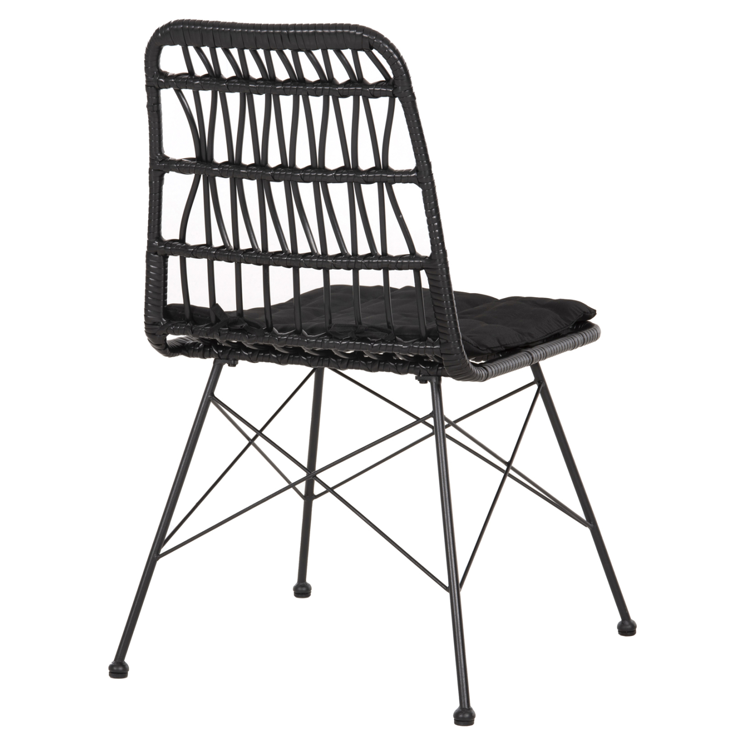 ΚΑΡΕΚΛΑ ΕΞ.ΧΩΡΟΥ ALLEGRA HM5453.12 ΜΕΤΑΛΛΟ-ΜΑΞΙΛΑΡΙ-WICKER ΜΑΥΡΟ 52x52x83,5Yεκ. 5