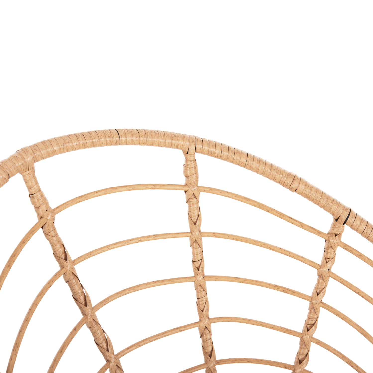 ΠΟΛΥΘΡΟΝΑ ΤΥΠΟΥ ΦΩΛΙΑ ΜΕΤΑΛΛΙΚΗ ALLEGRA HM5458.11 ΜΕ WICKER ΜΠΕΖ 73x78x88Υεκ. 8