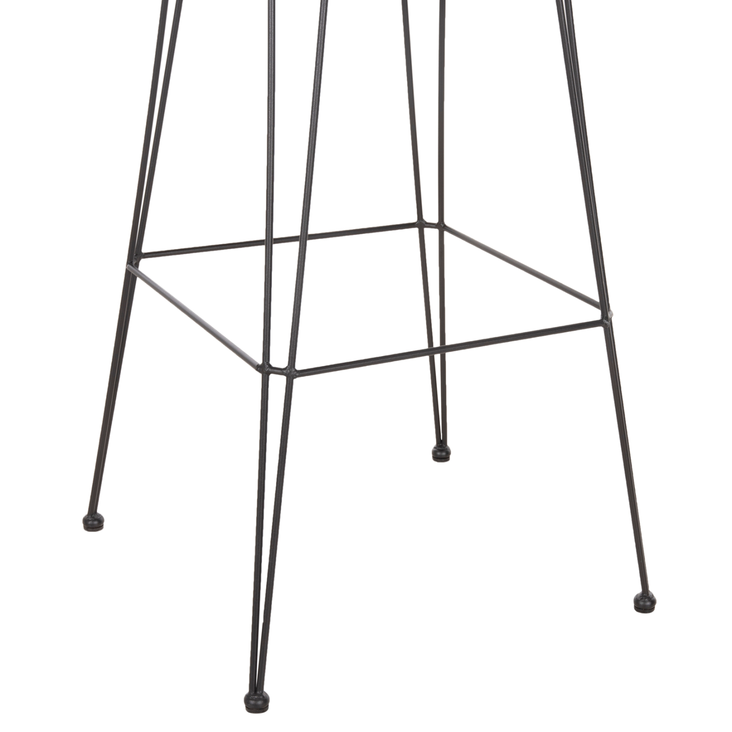 ΣΚΑΜΠΟ ΜΠΑΡ ΨΗΛΟ ALLEGRA HM5640.11 ΜΠΕΖ P.E. RATTAN-ΜΑΥΡΟ ΜΕΤΑΛΛΟ 54x55x108Υεκ. 10