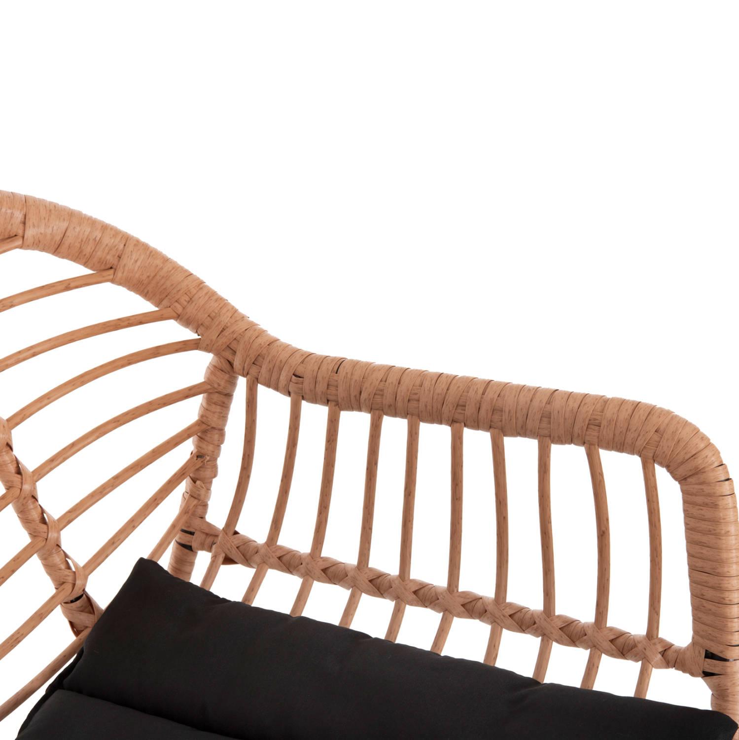 ΣΚΑΜΠΟ ΜΠΑΡ ΨΗΛΟ ALLEGRA HM5640.11 ΜΠΕΖ P.E. RATTAN-ΜΑΥΡΟ ΜΕΤΑΛΛΟ 54x55x108Υεκ. 9