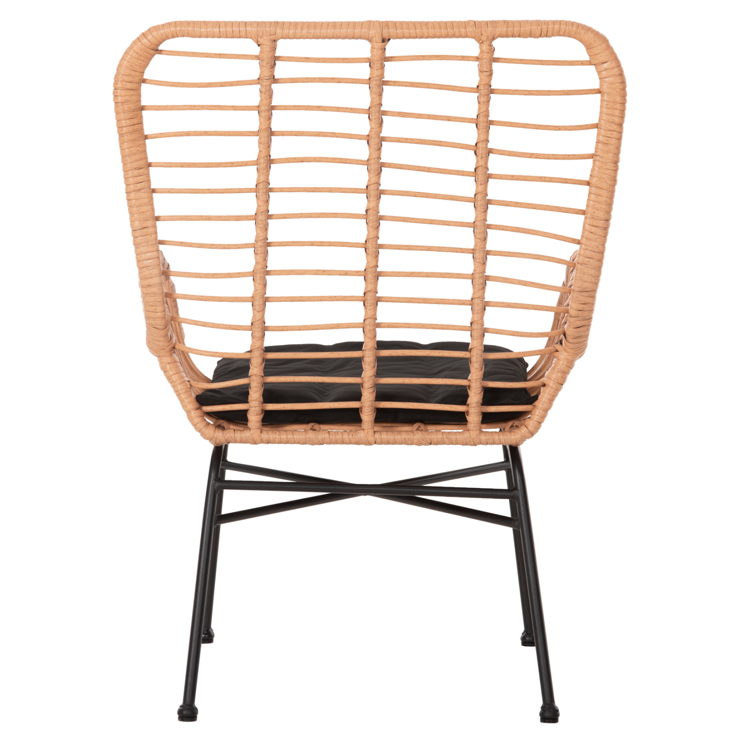 ΠΟΛΥΘΡΟΝΑ ΣΤΥΛ ΜΠΕΡΖΕΡΑΣ ALLEGRA HM5704.11 P.E.RATTAN ΜΠΕΖ-ΜΑΥΡΟ ΜΕΤΑΛΛΟ 66x59x90Υεκ. 6